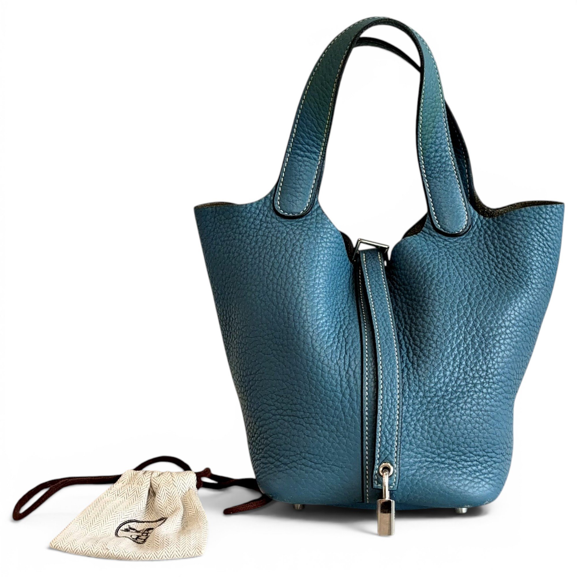 Picotin leather handbag