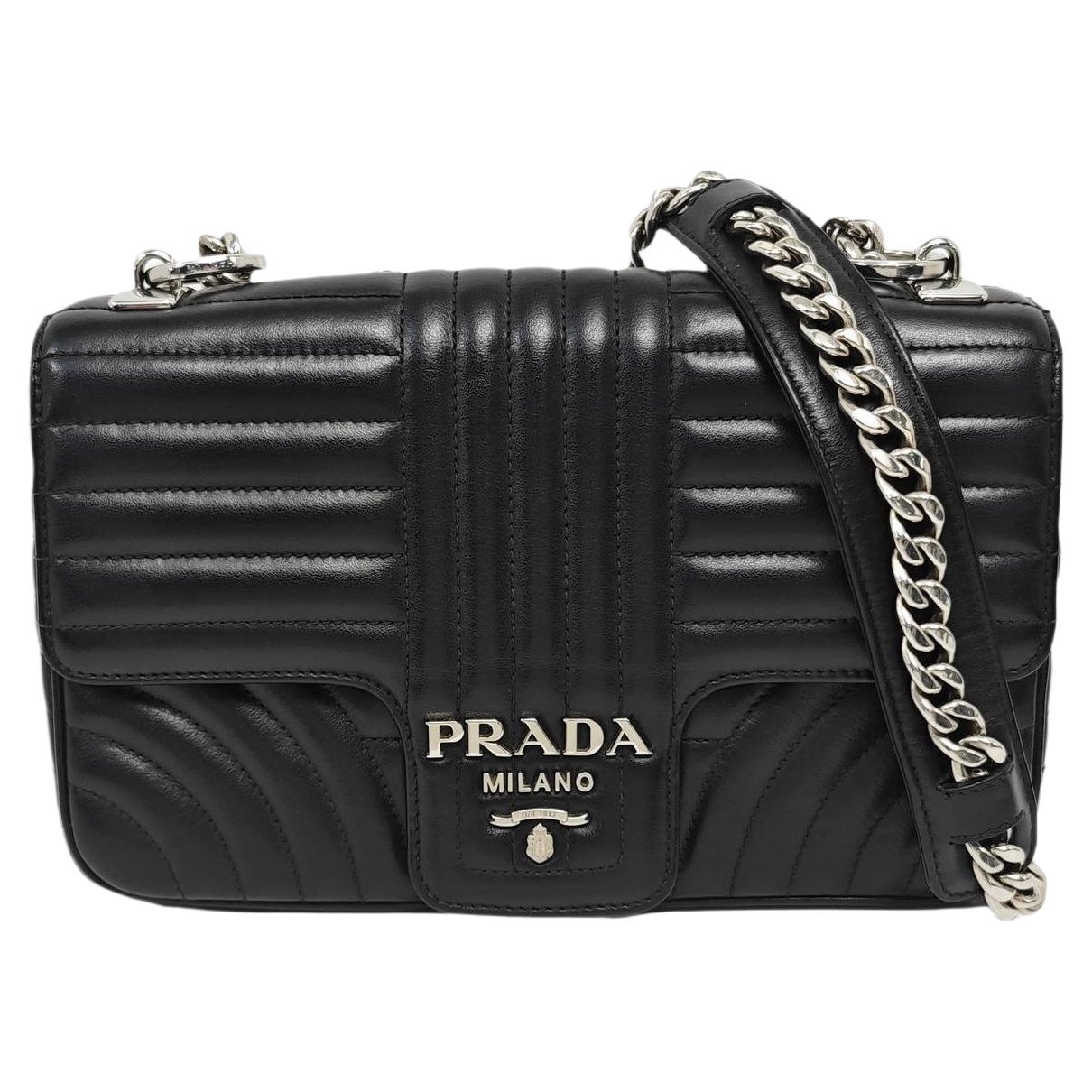 Diagramme leather handbag