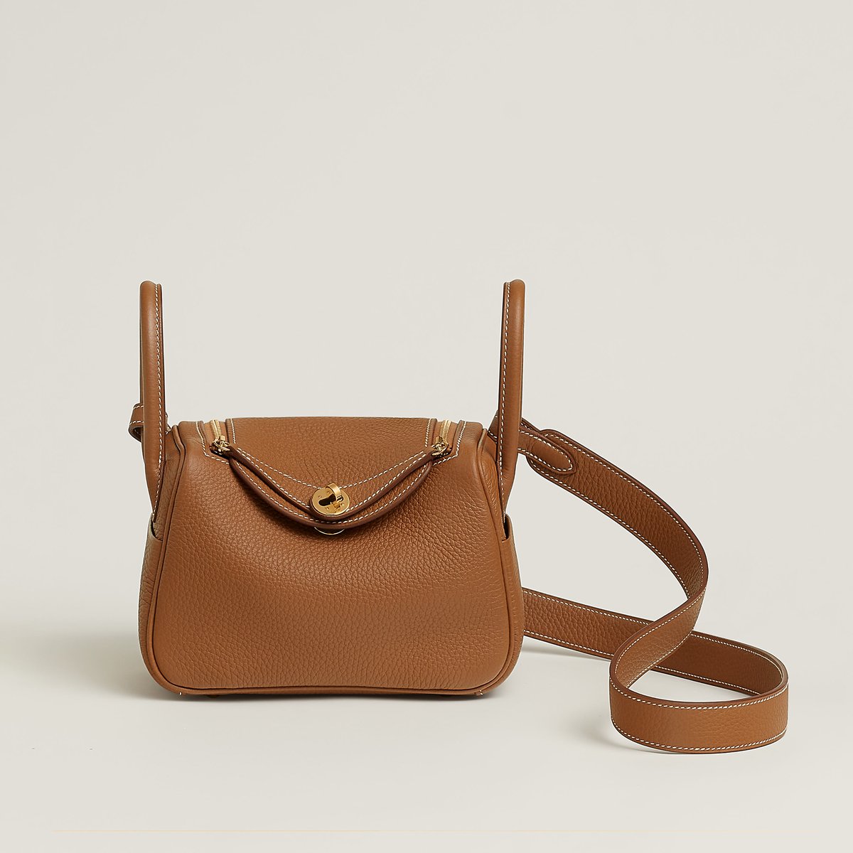 Hermès Lindy Mini in Gold