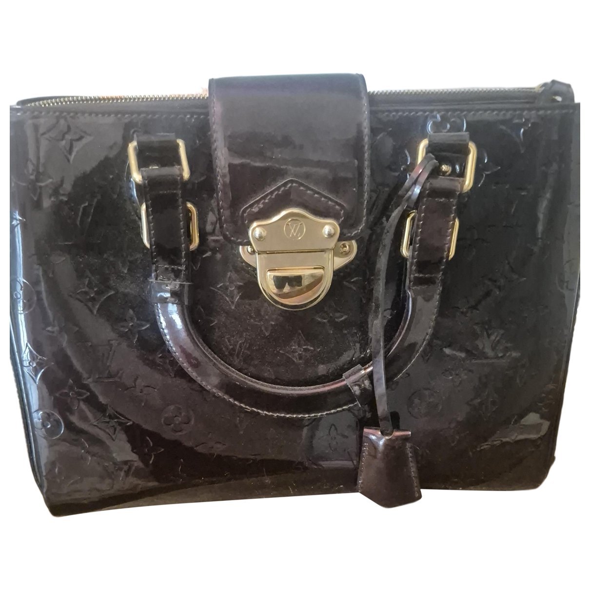 Beverly patent leather handbag