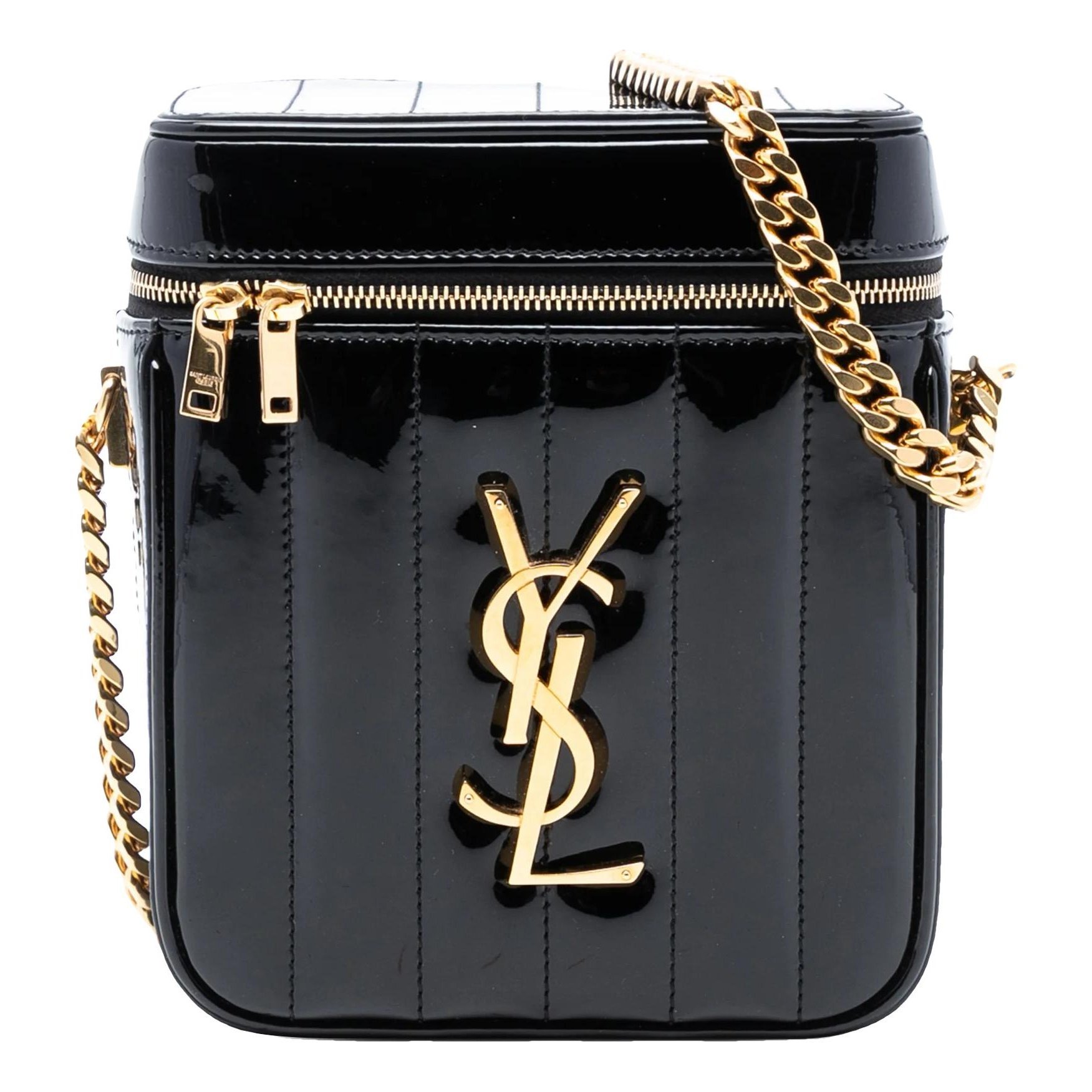 Patent leather handbag