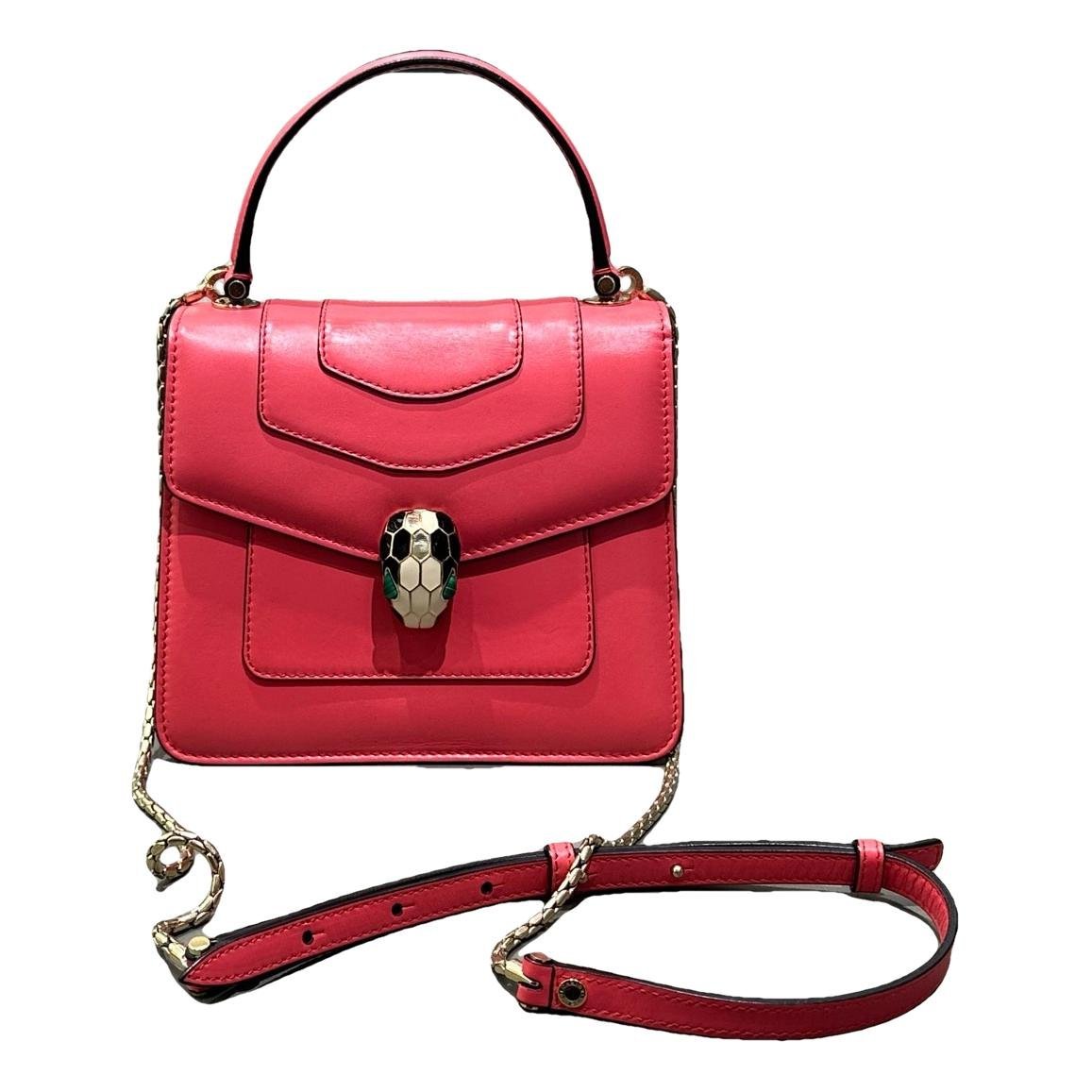 Serpenti leather handbag