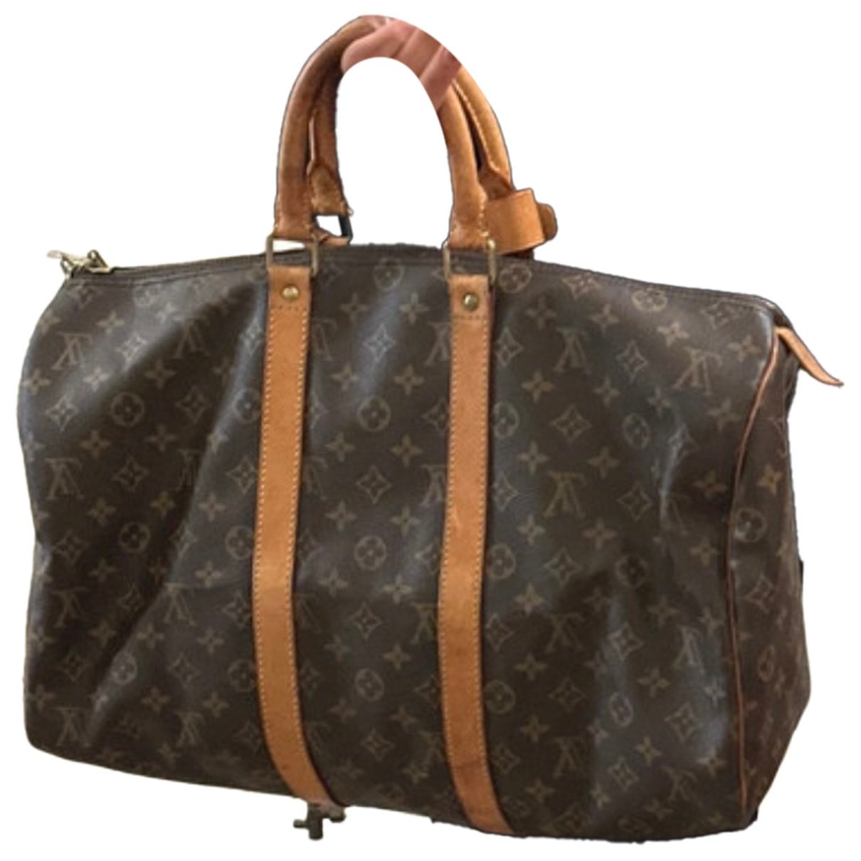 Keepall leather travel bag