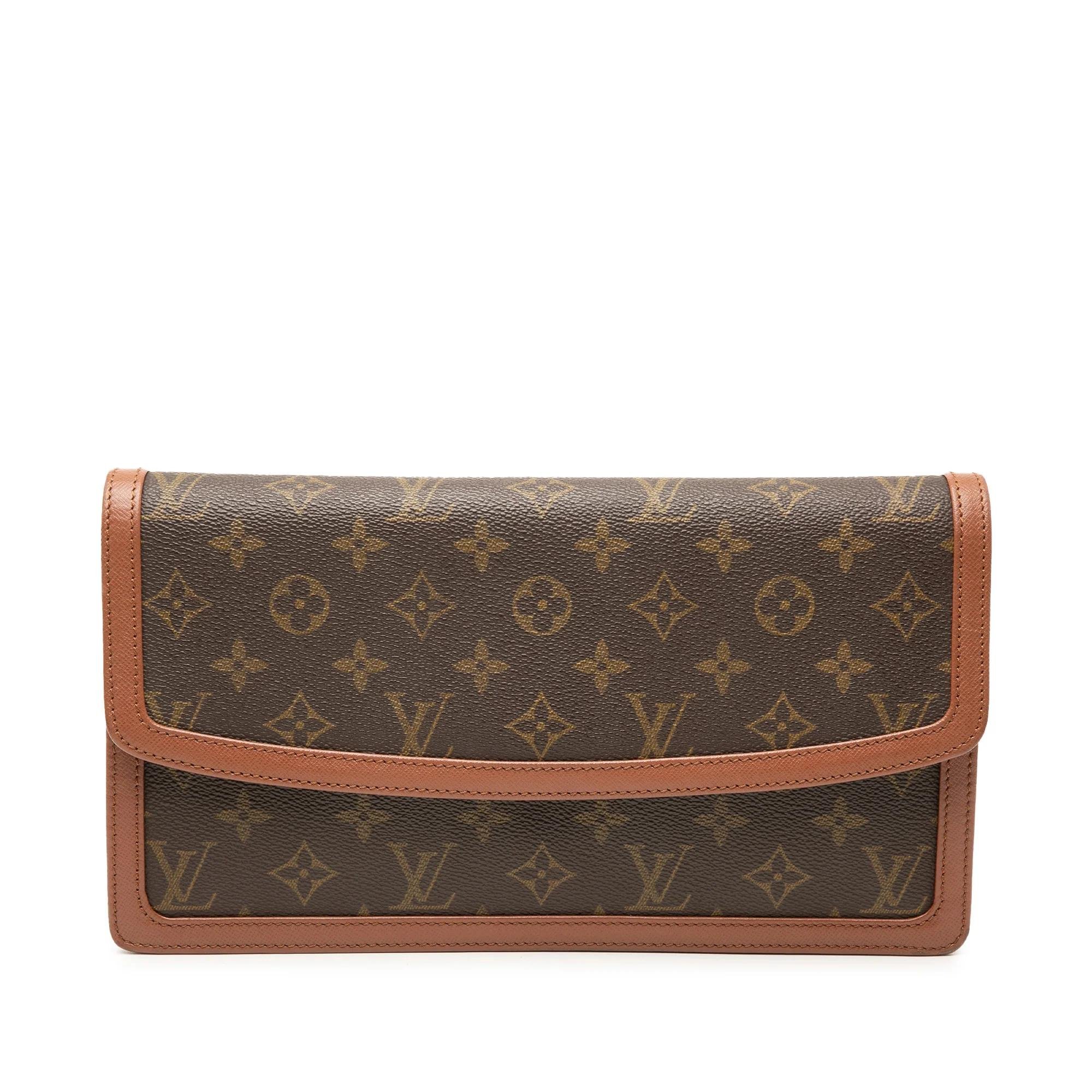 Leather clutch bag