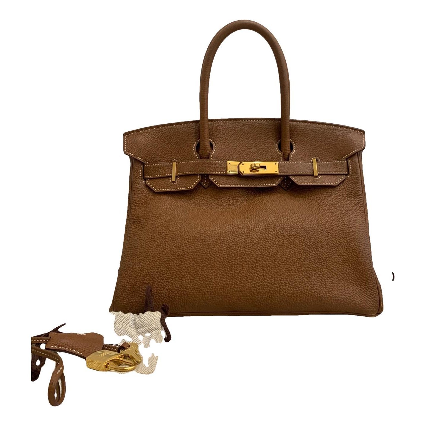 Birkin 25 leather handbag