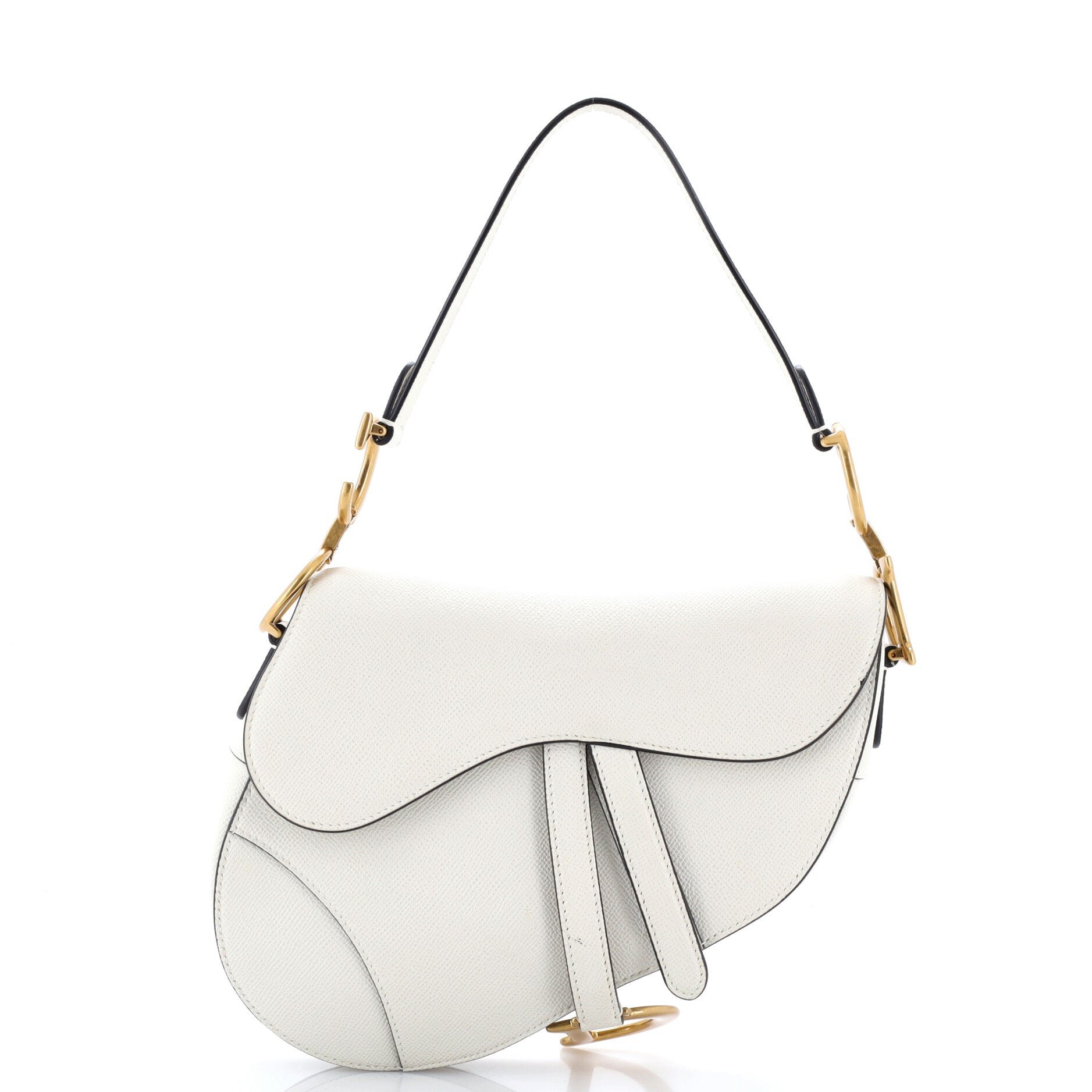 Saddle Handbag Leather Medium
