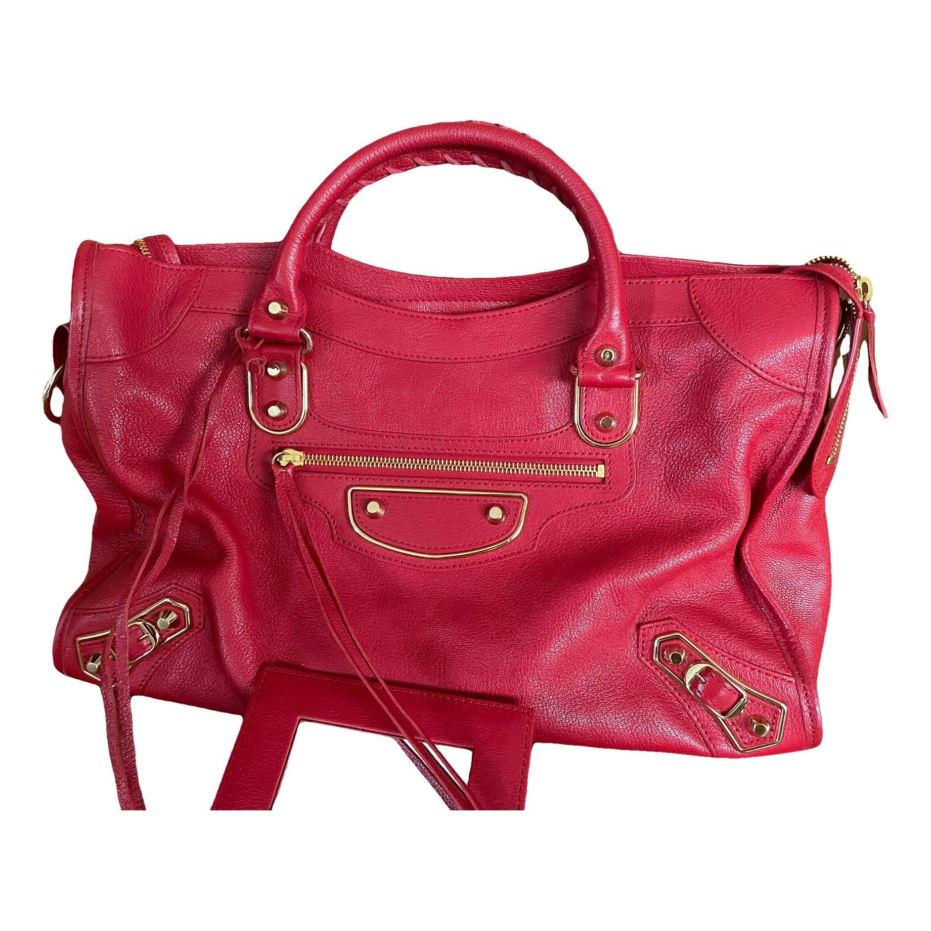 Classic Metalic leather handbag