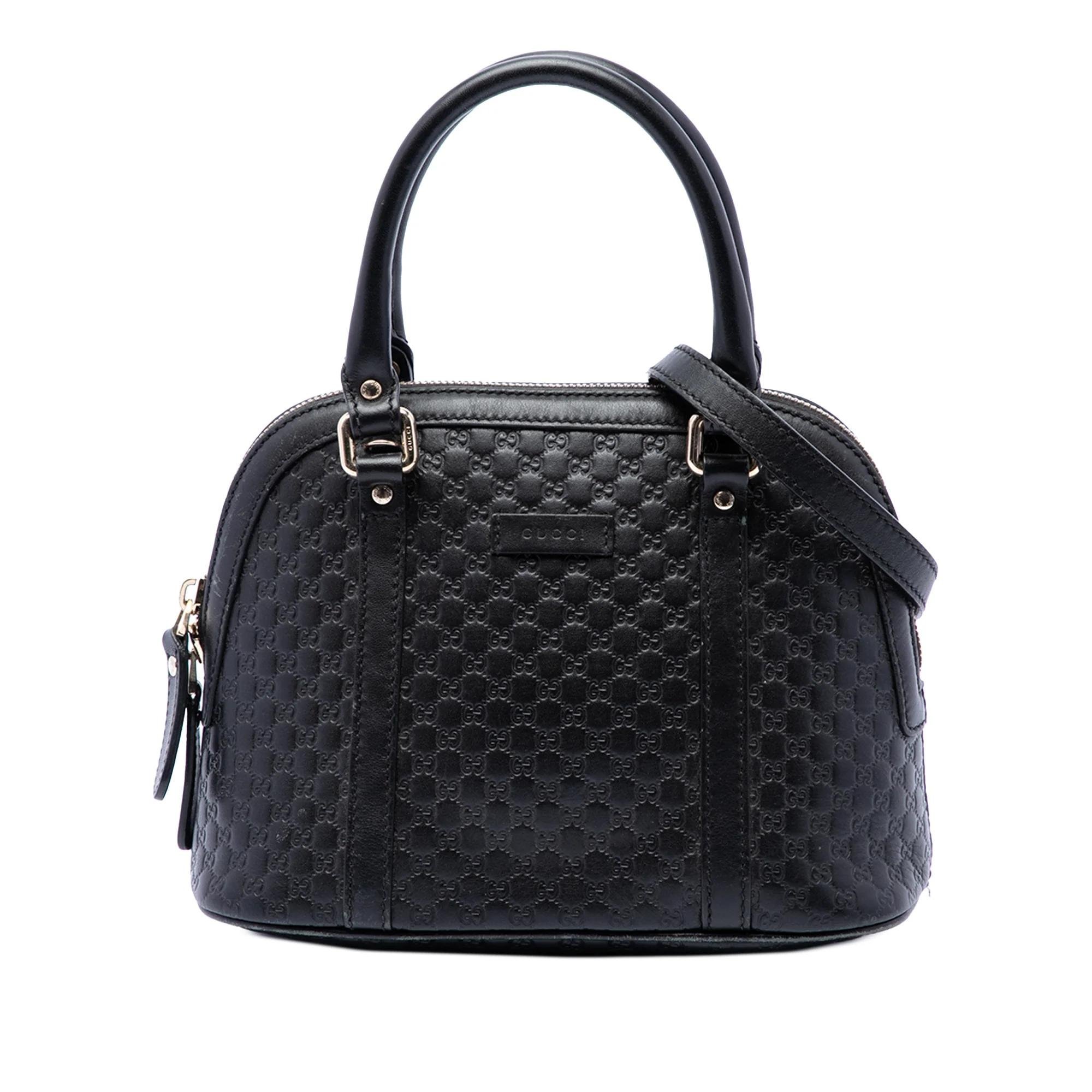 Dôme leather handbag