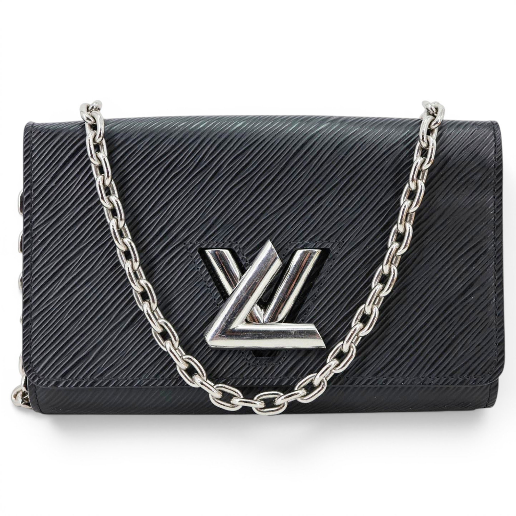 Twist leather handbag