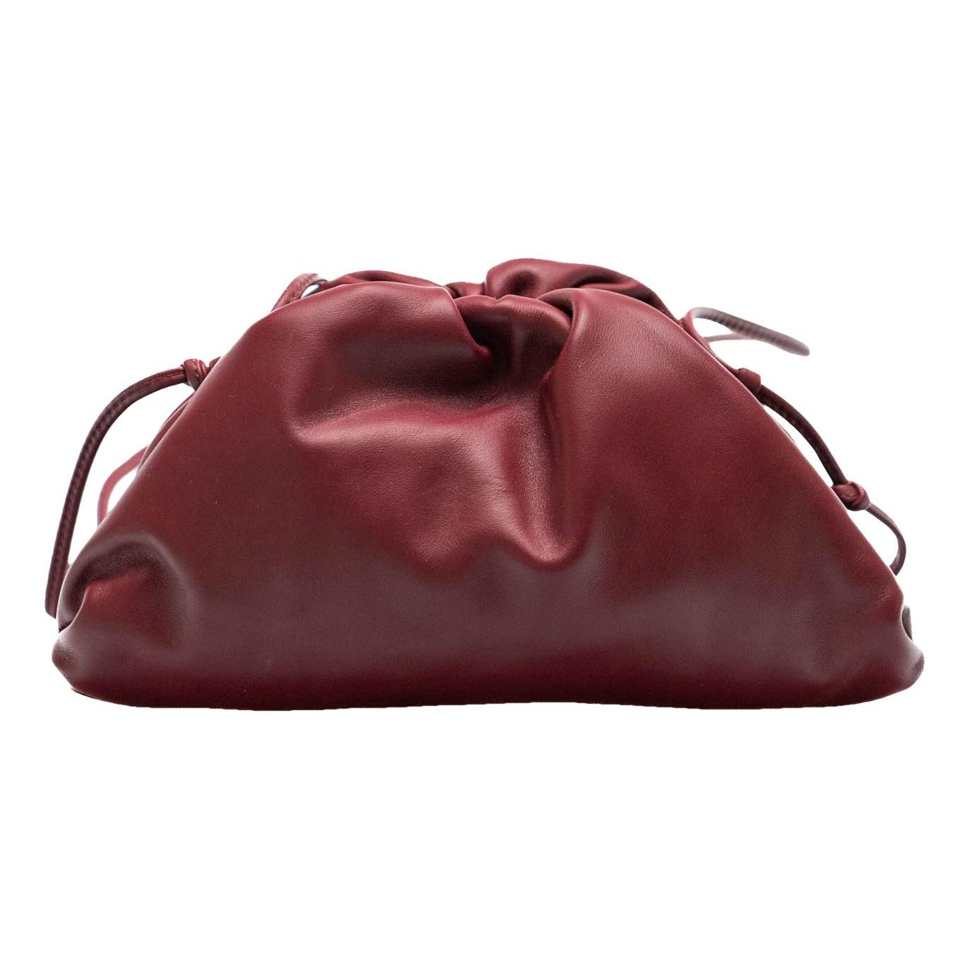 Pouch leather handbag