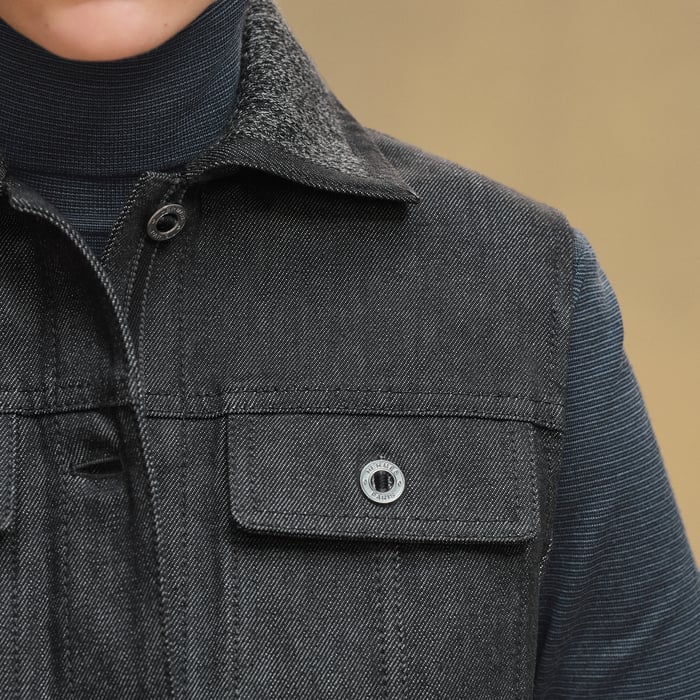 Gris Carbone Sleeveless Jacket