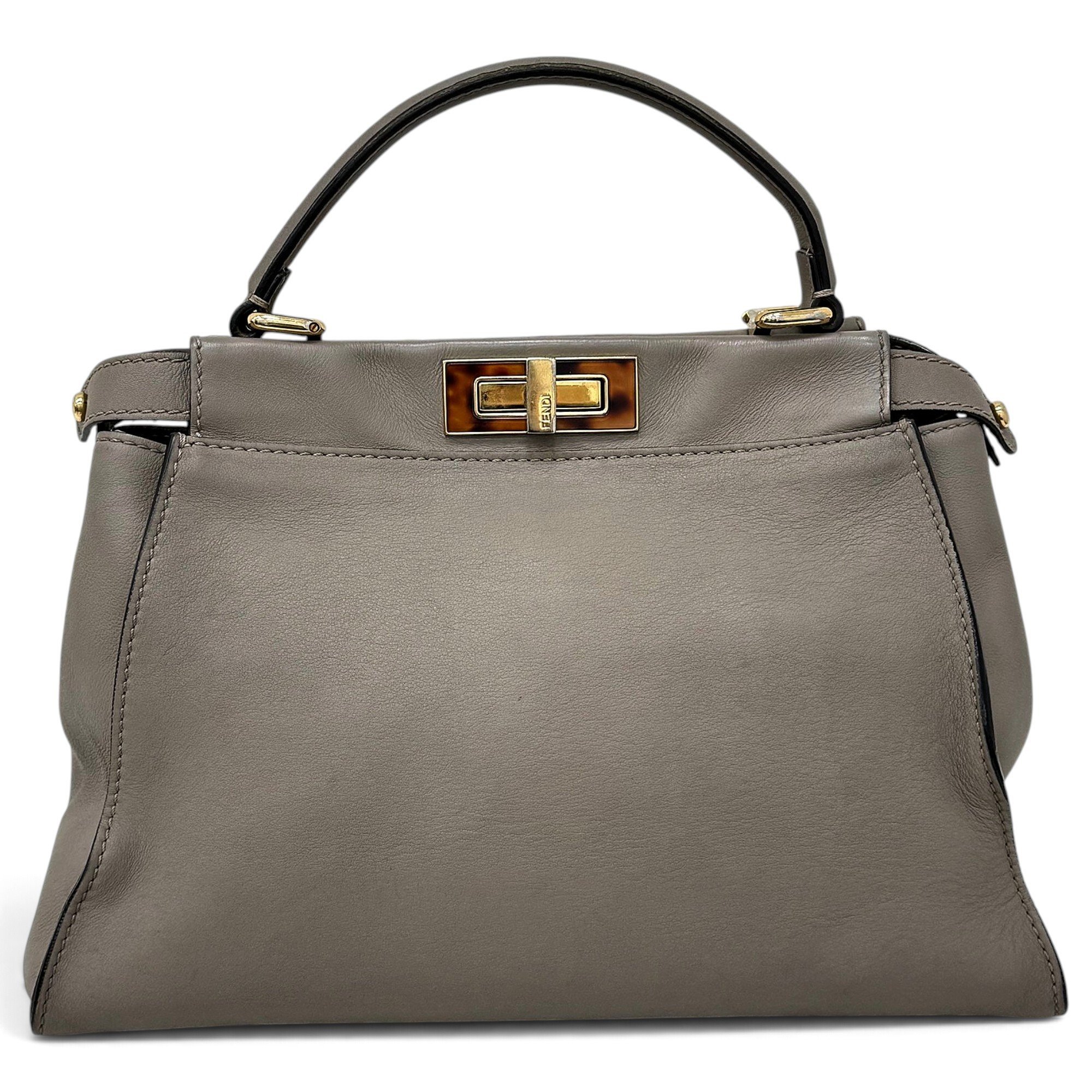 Peekaboo leather handbag