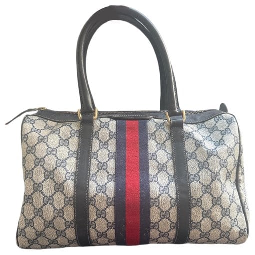 Ophidia leather bowling bag