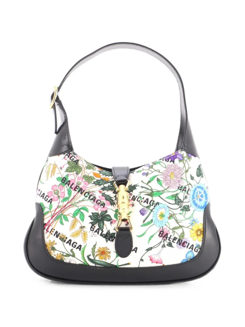 x Gucci The Hacker Project Jackie 1961 Flora Canvas Small hobo bag