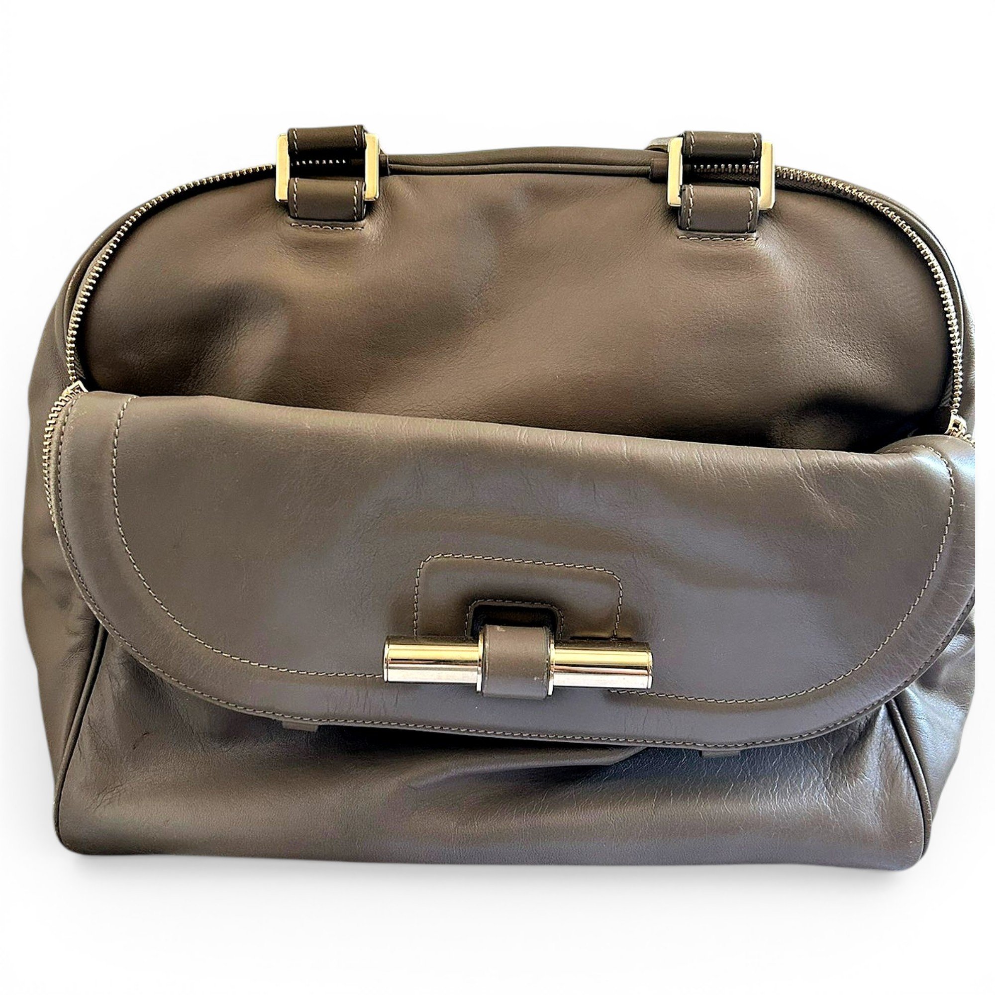 Justine leather handbag