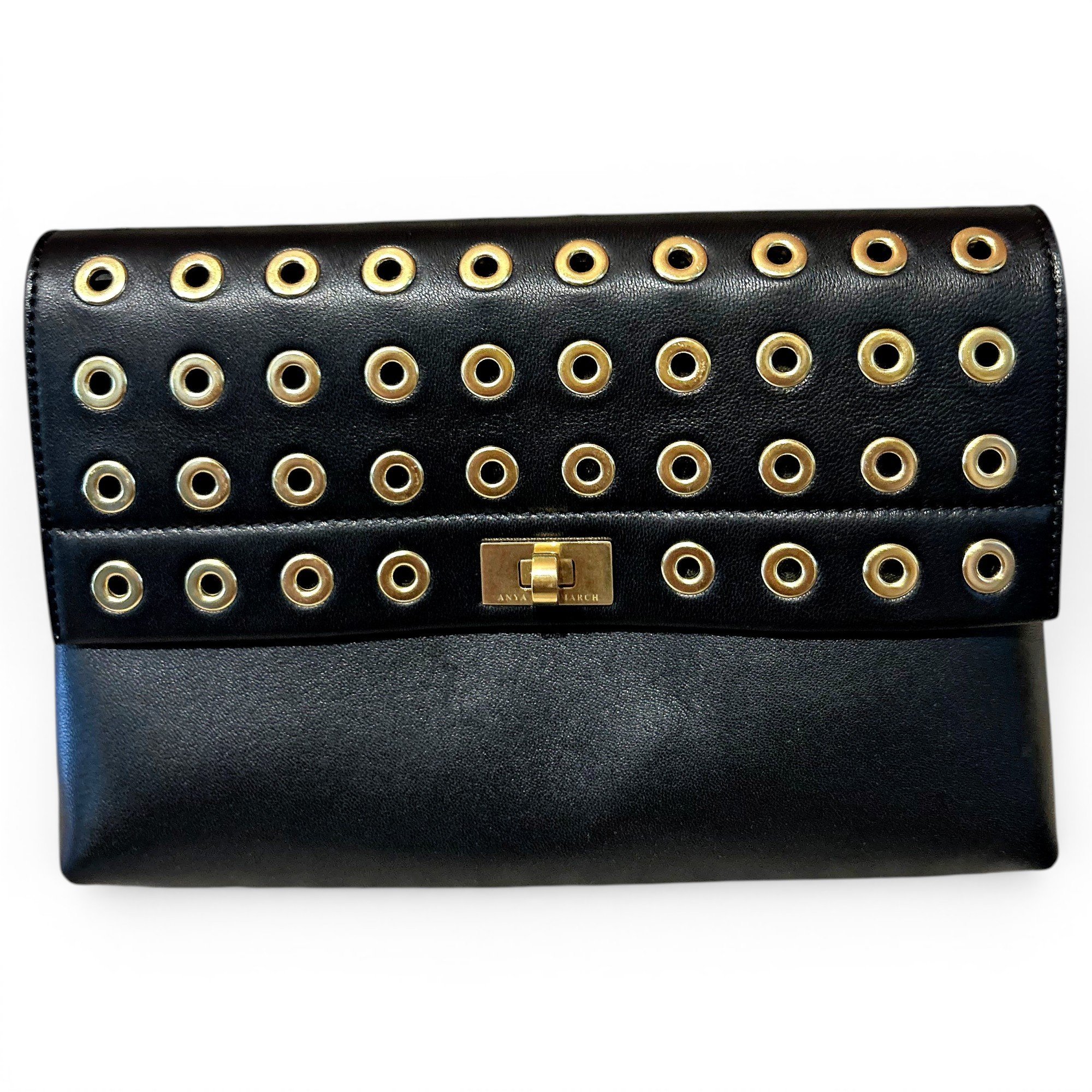 Leather clutch bag