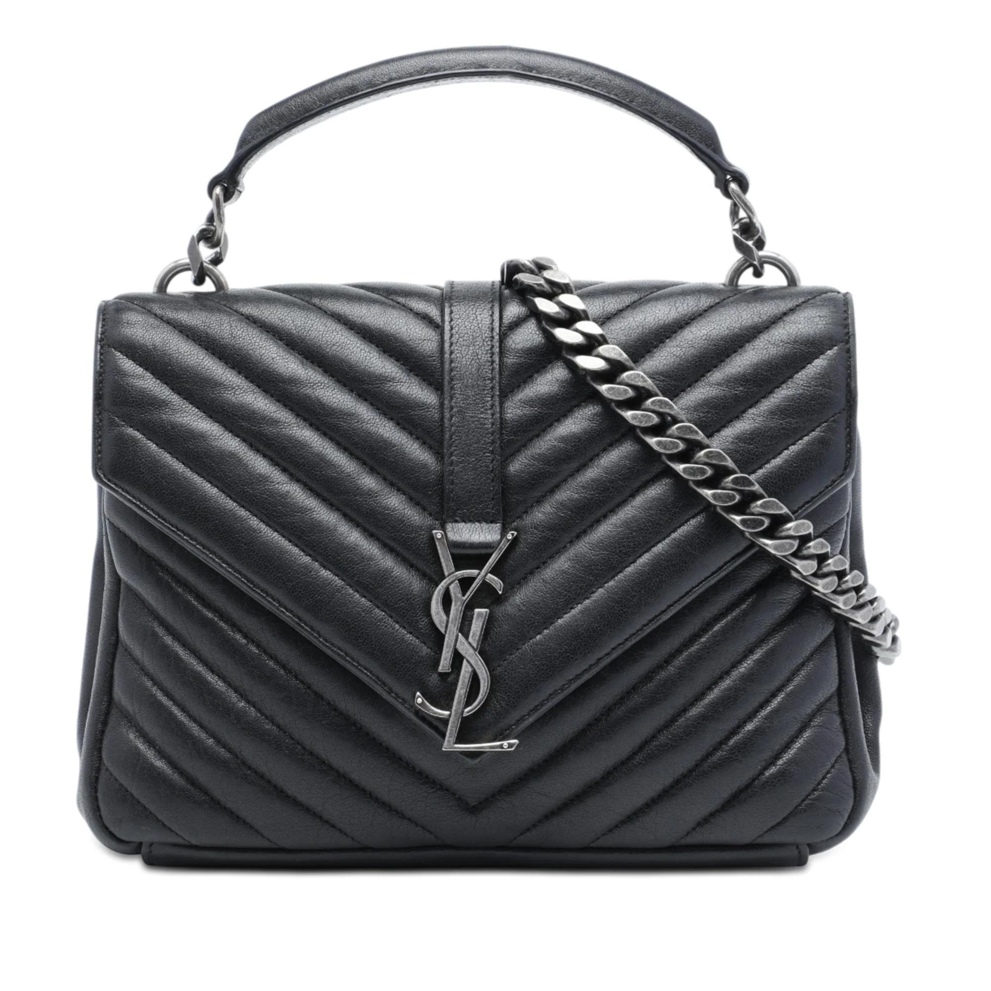 Collége monogramme leather handbag