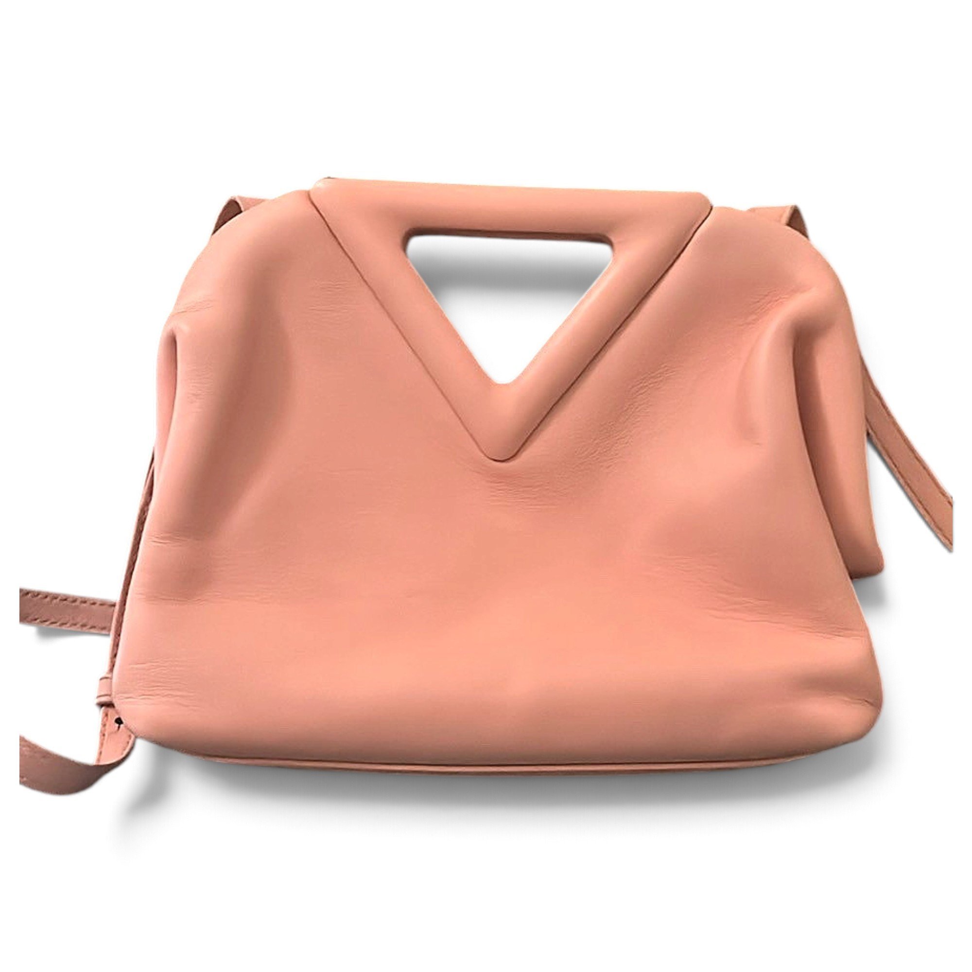 Point leather handbag