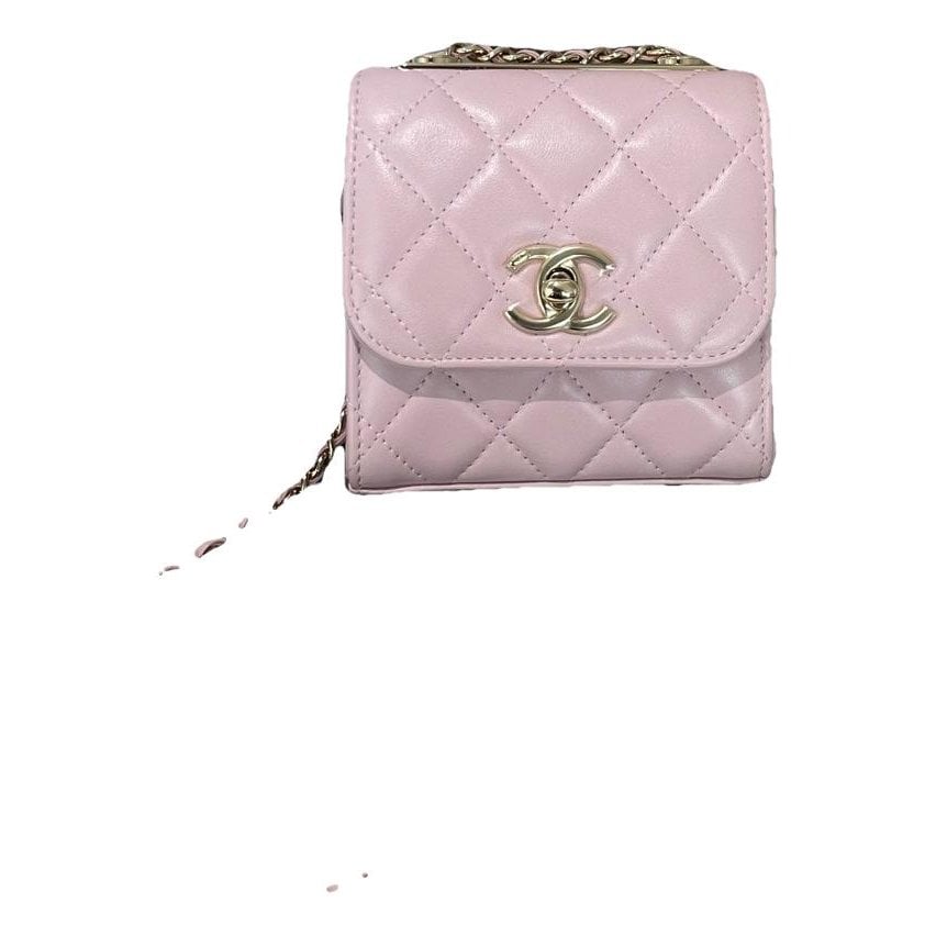 Trendy CC leather handbag