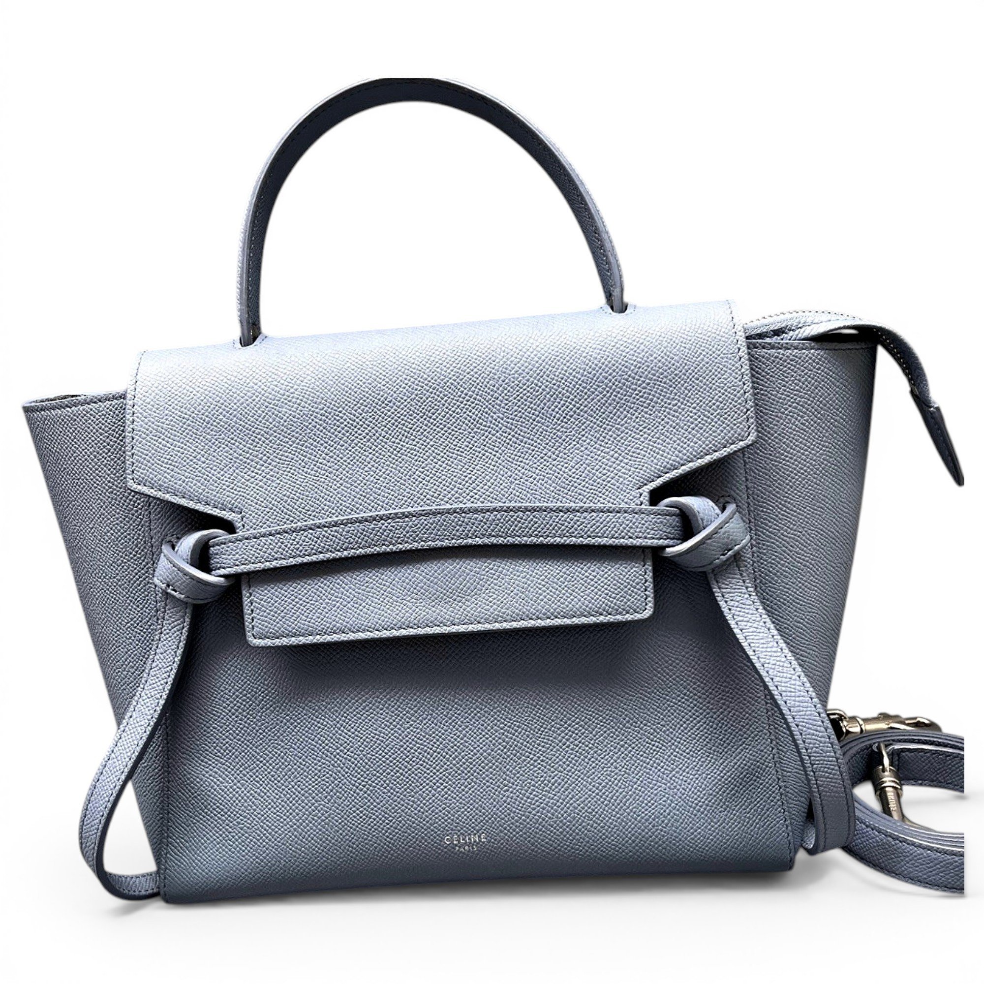 Belt leather handbag