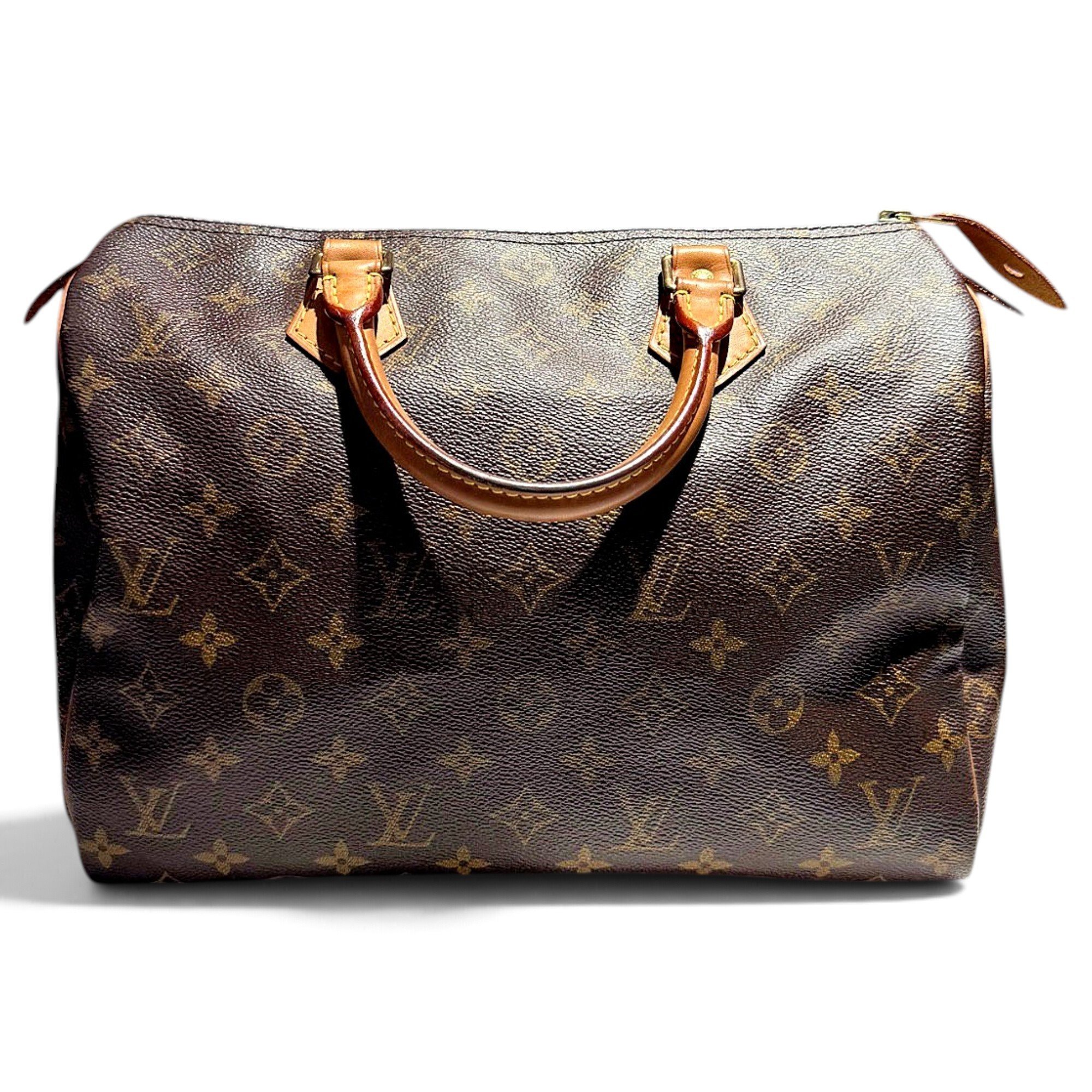 Speedy leather handbag