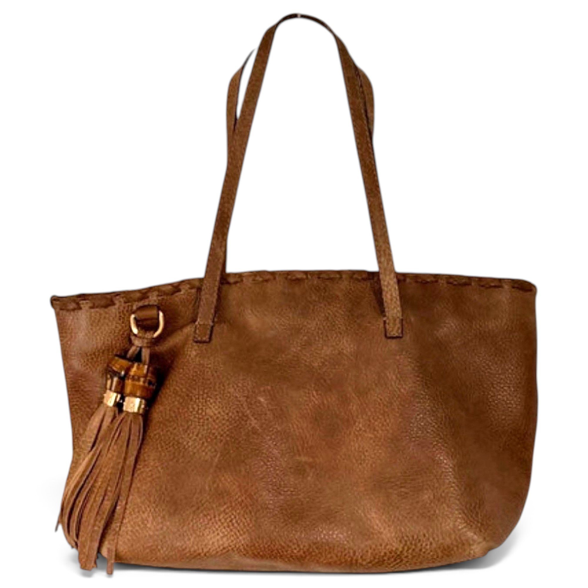 Leather tote