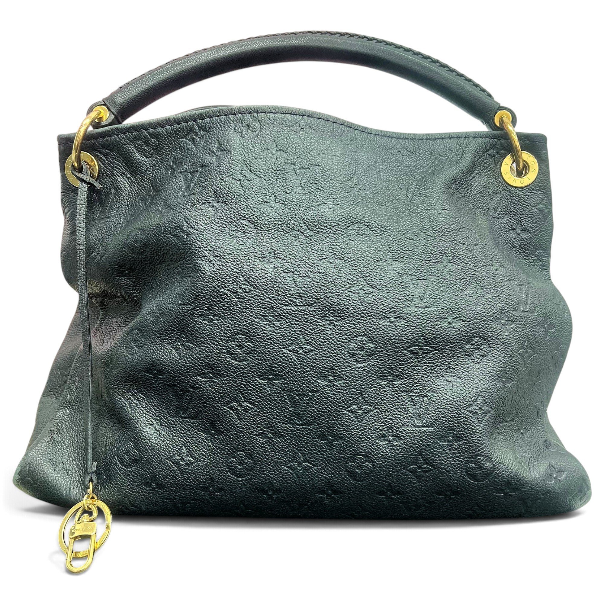 Artsy leather handbag