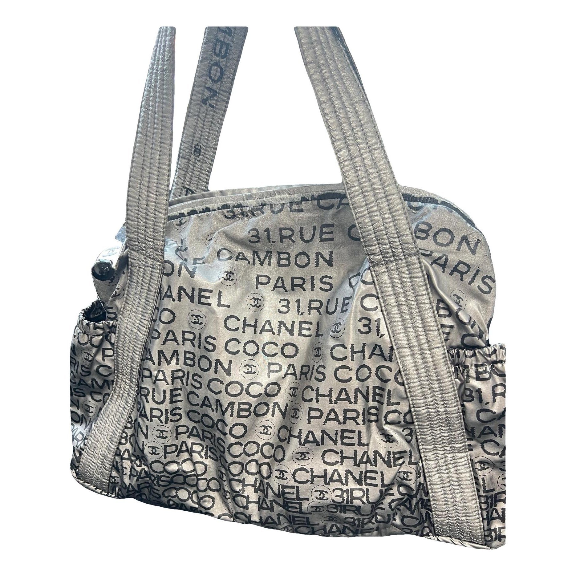 Chanel 22 linen tote