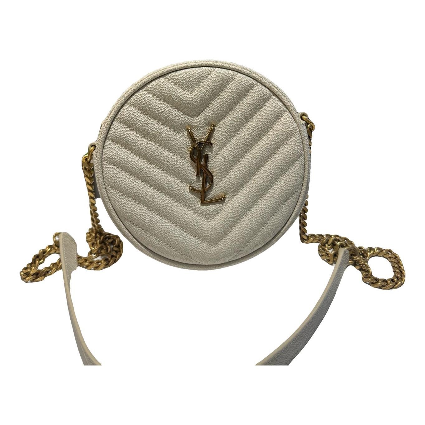 Vinyle leather handbag