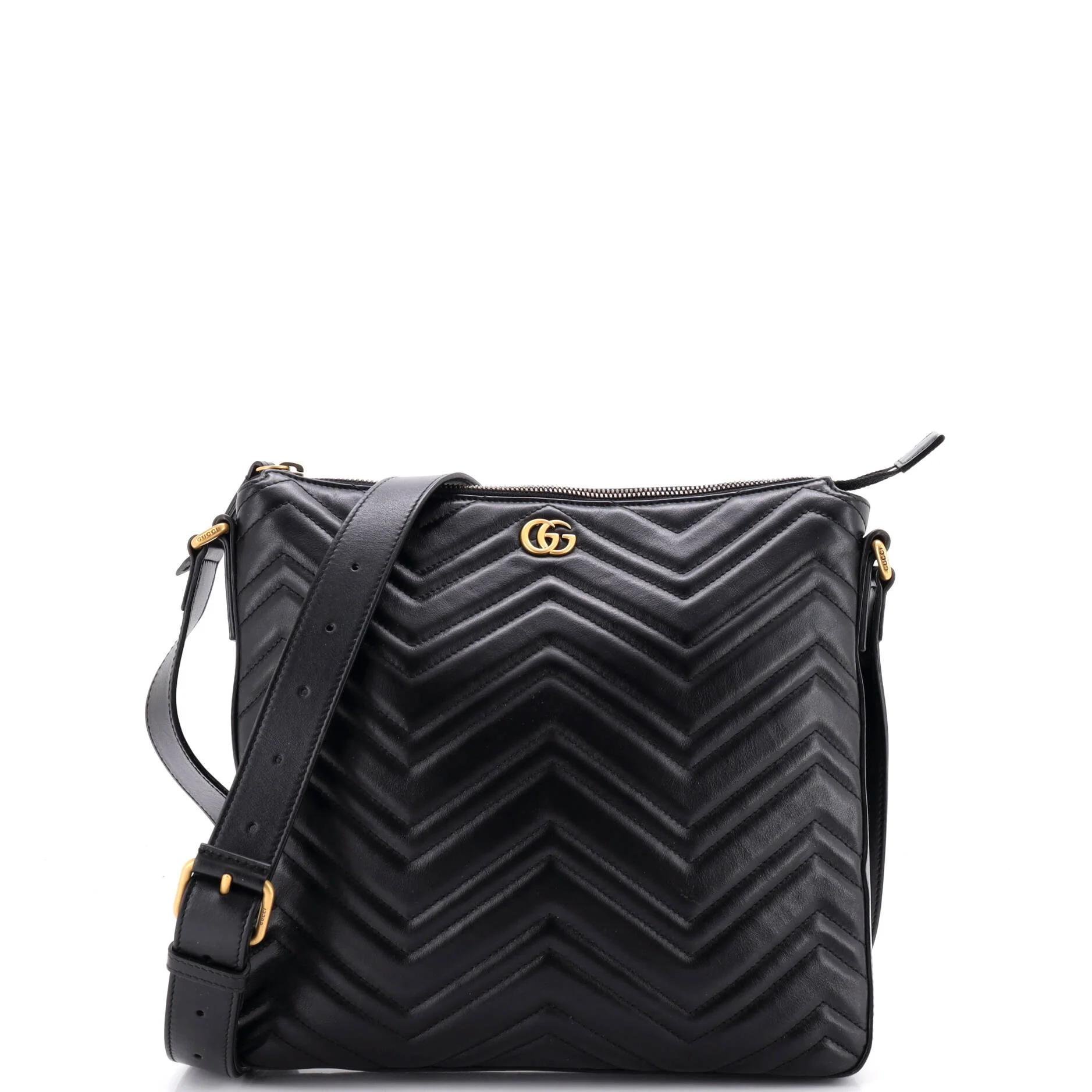 GG Marmont Zip Messenger leather crossbody bag