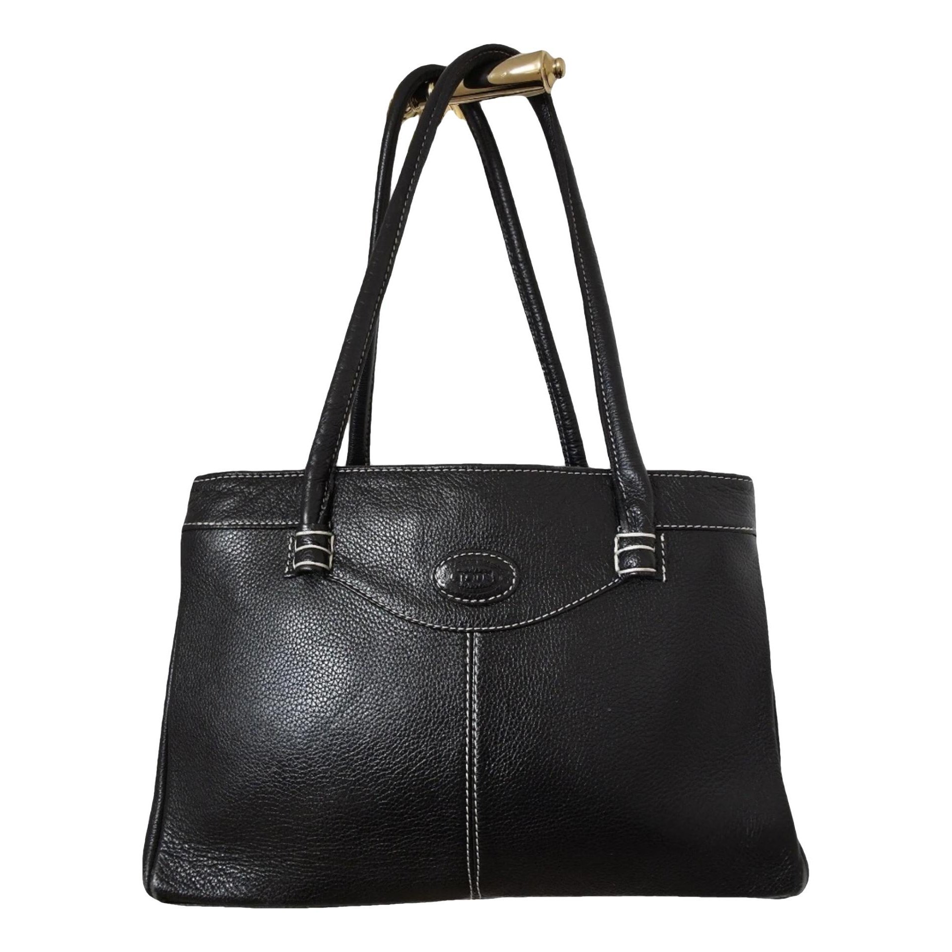 D Bag leather handbag