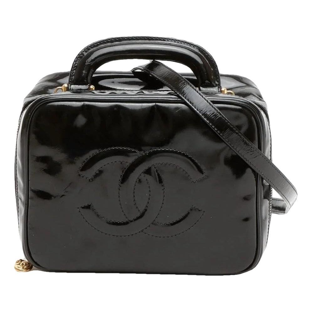 Trendy CC Vanity patent leather crossbody bag