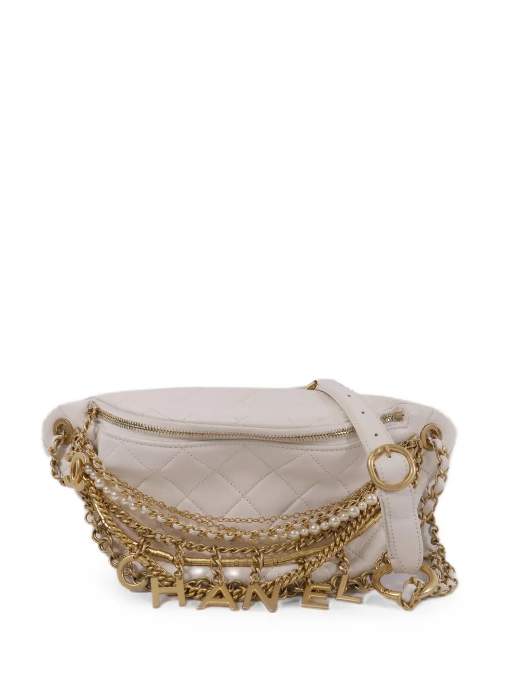 quilted CC charm belt bag