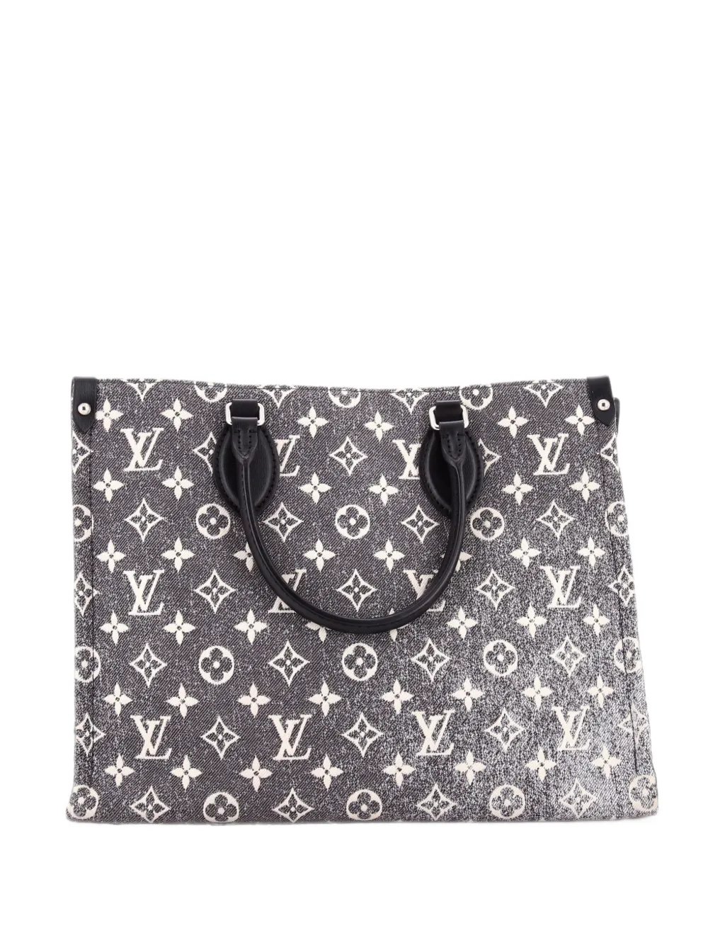 OnTheGo Tote Monogram Jacquard Denim MM shoulder bag