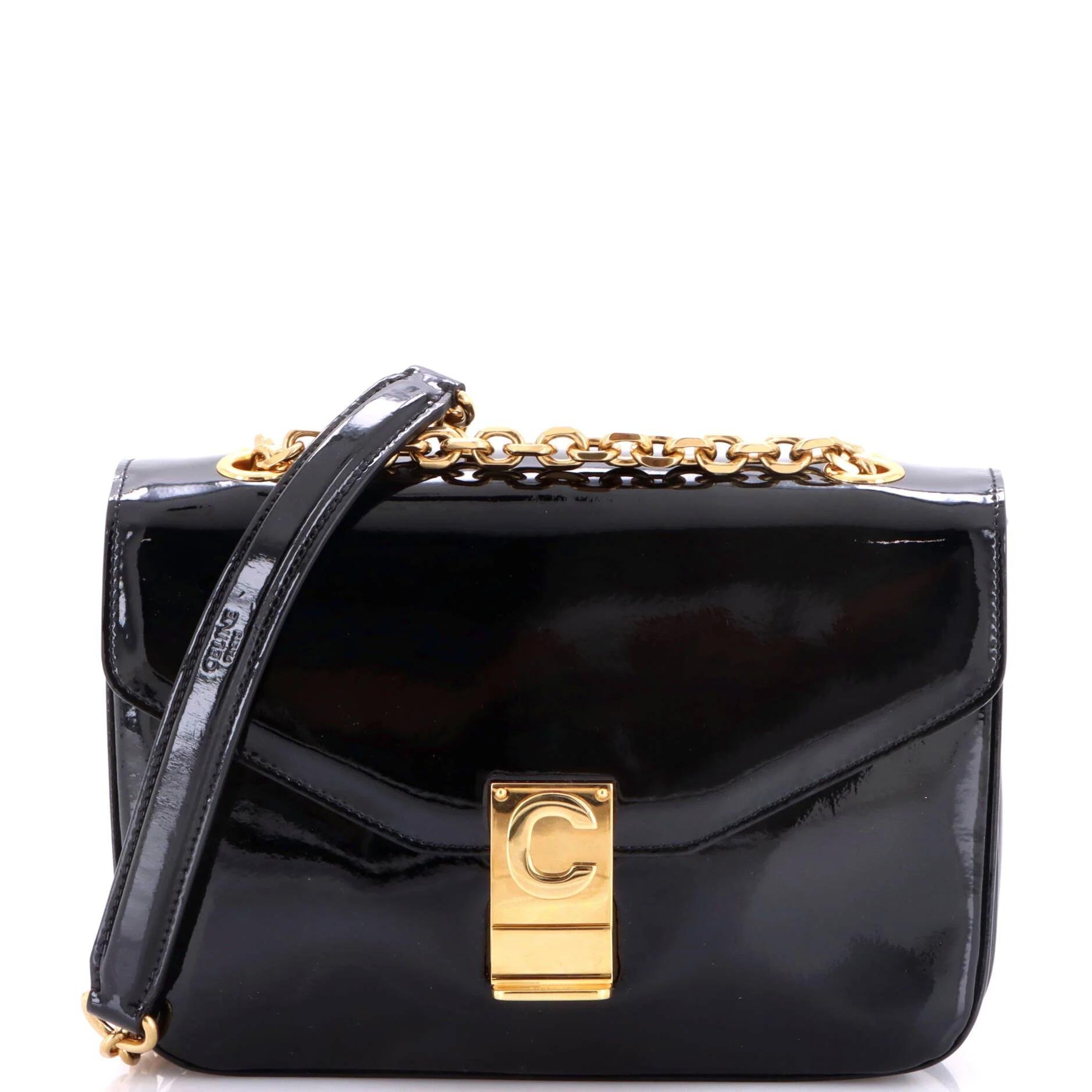 Patent leather handbag