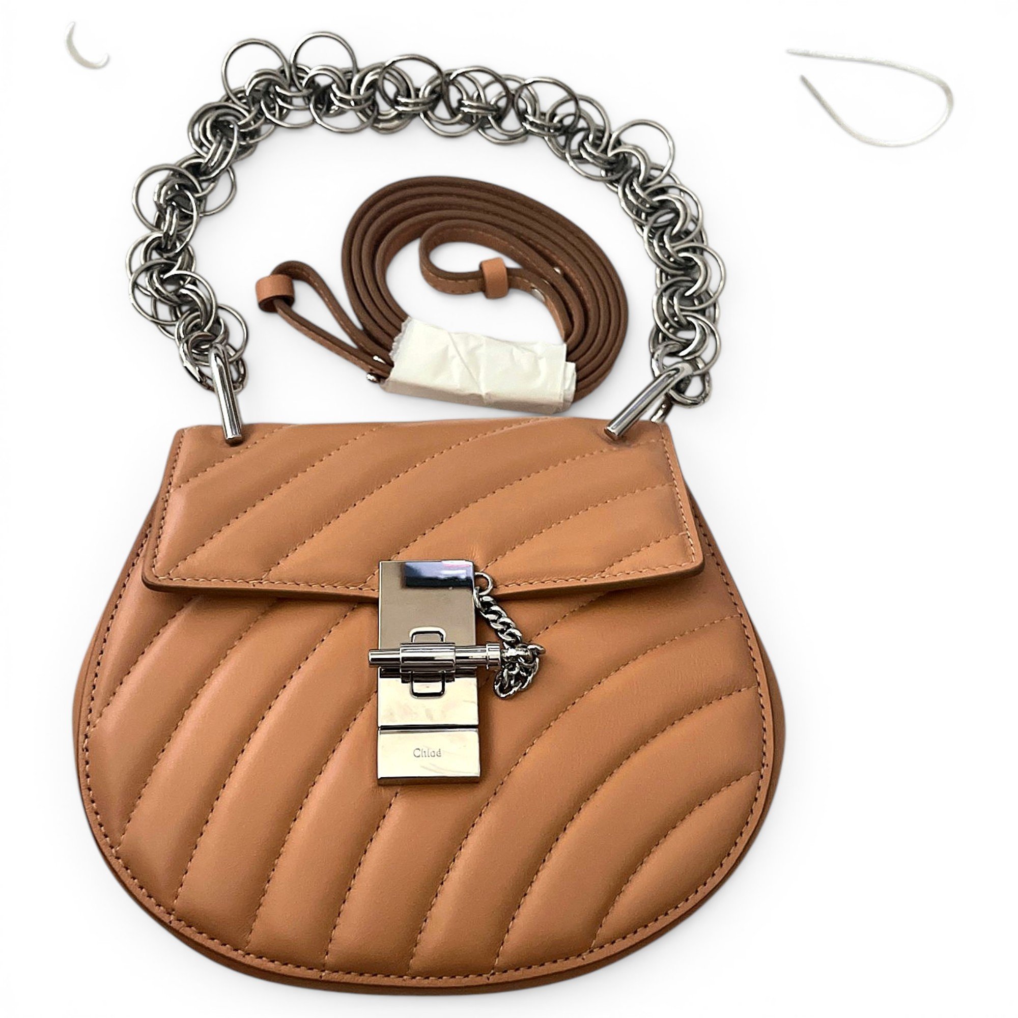 Drew leather crossbody bag