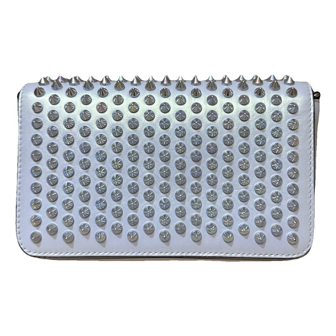 Leather clutch bag