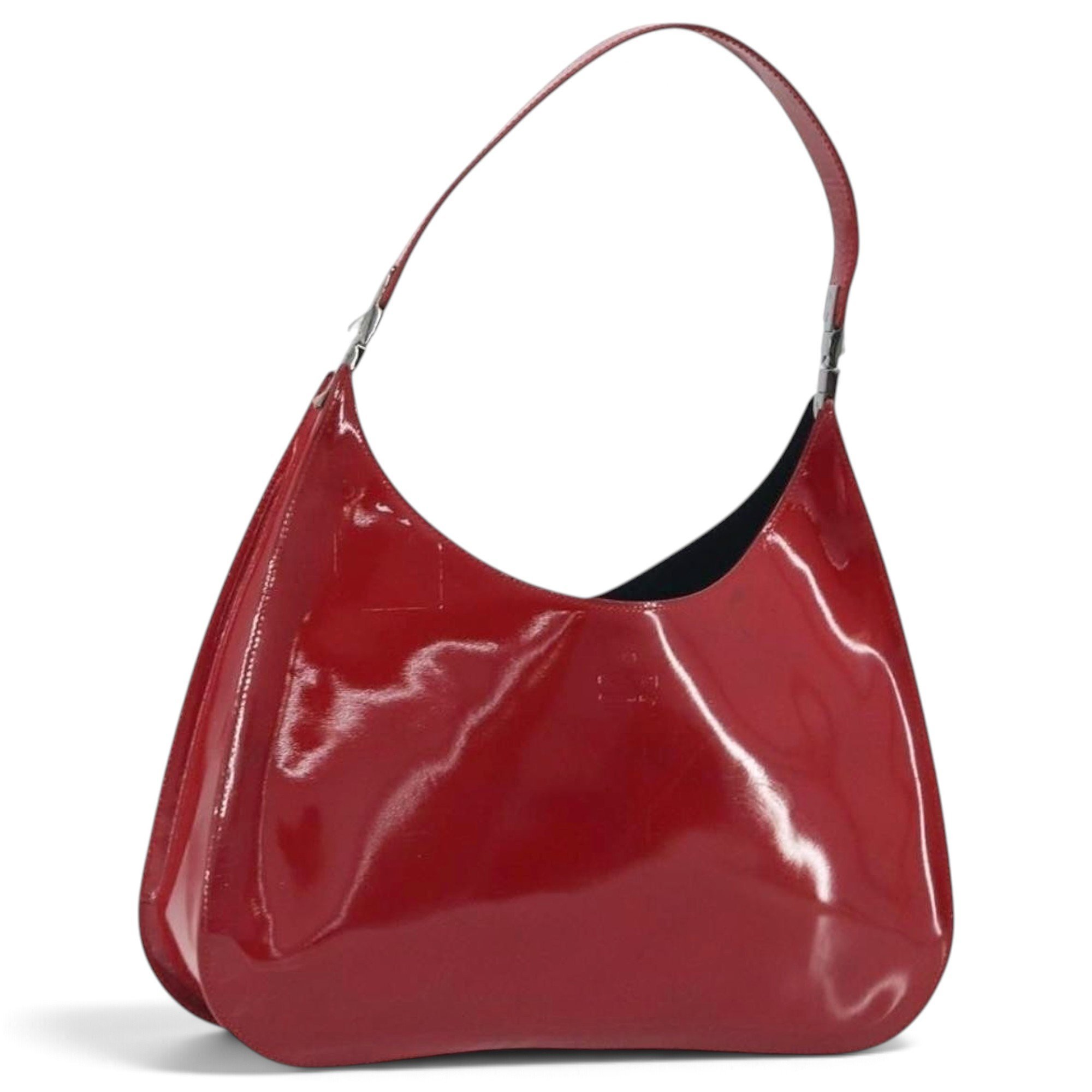 Patent leather handbag