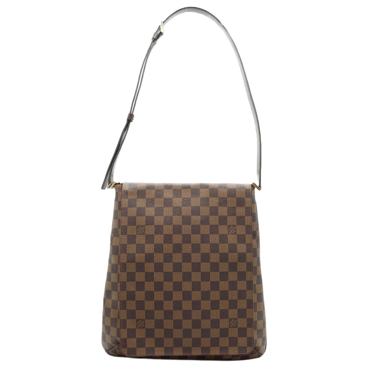 Musette cloth handbag