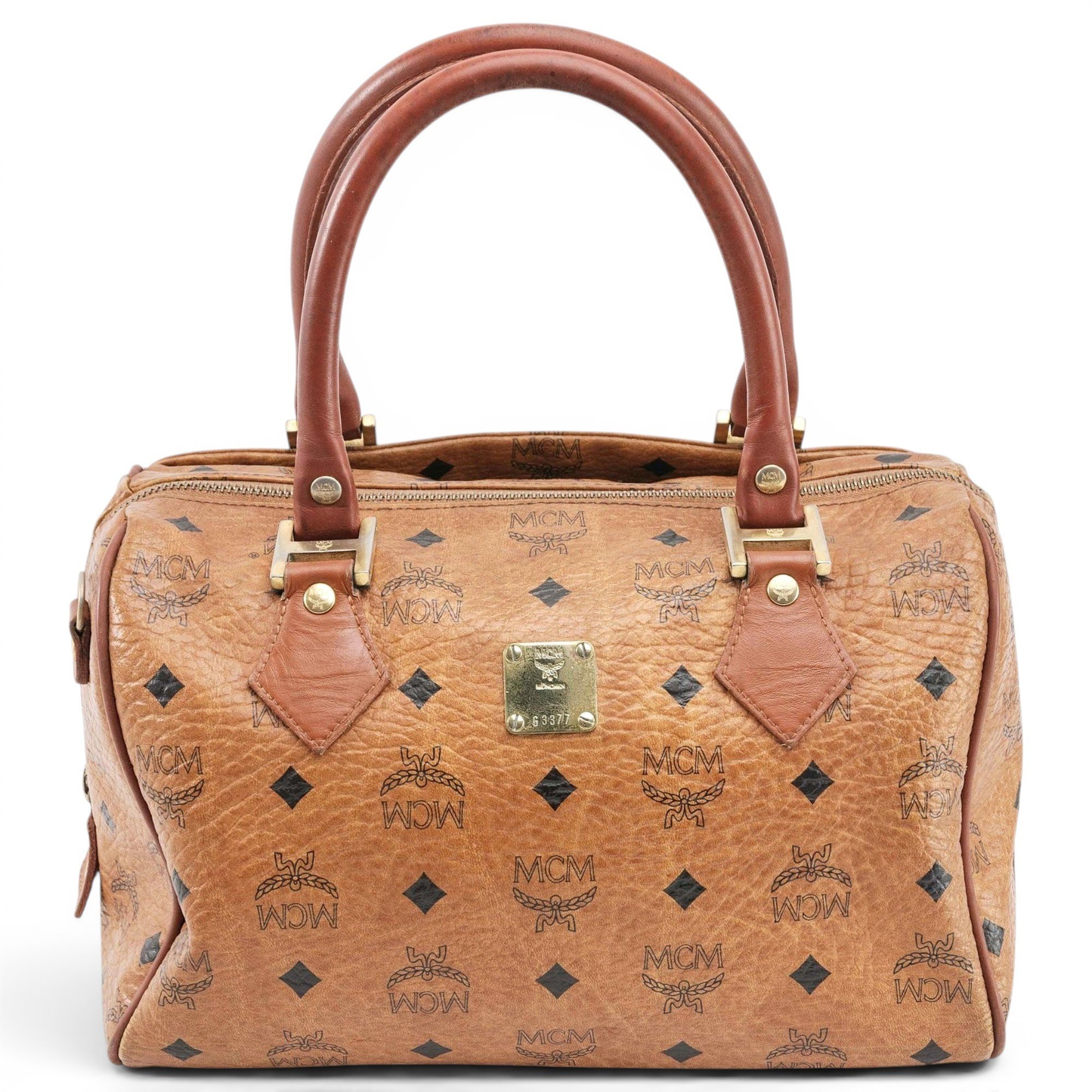 Boston leather handbag
