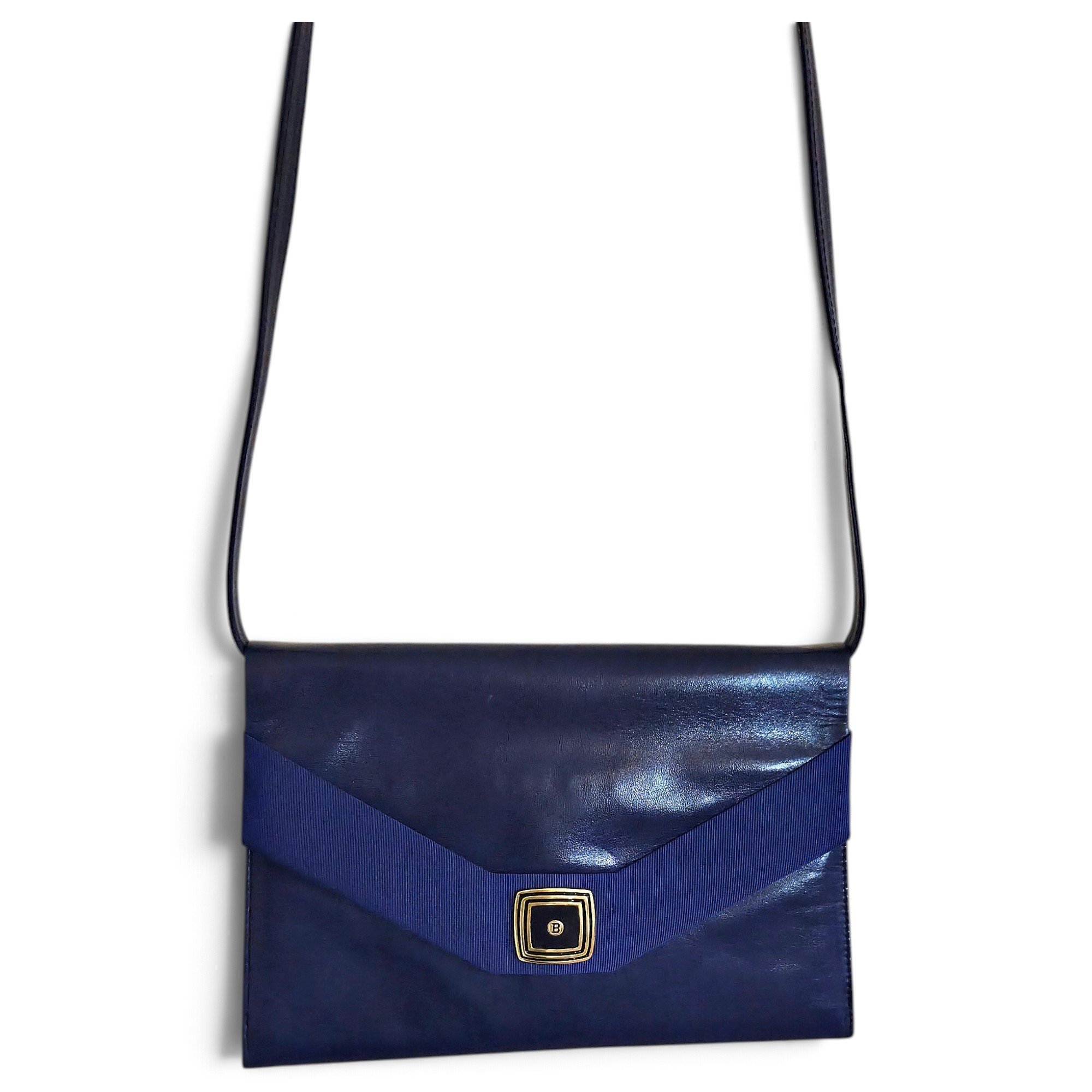 Leather clutch bag