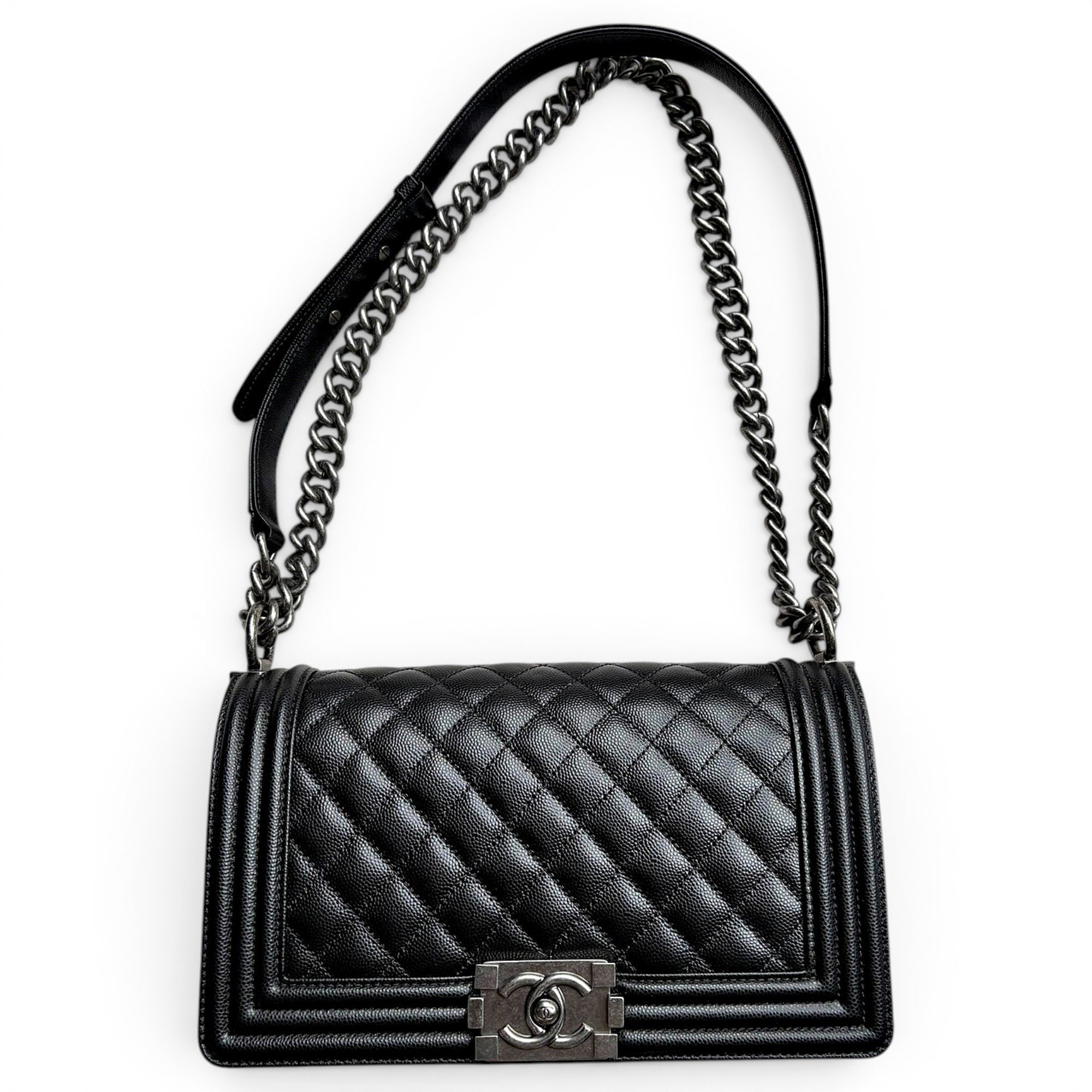 Boy leather crossbody bag