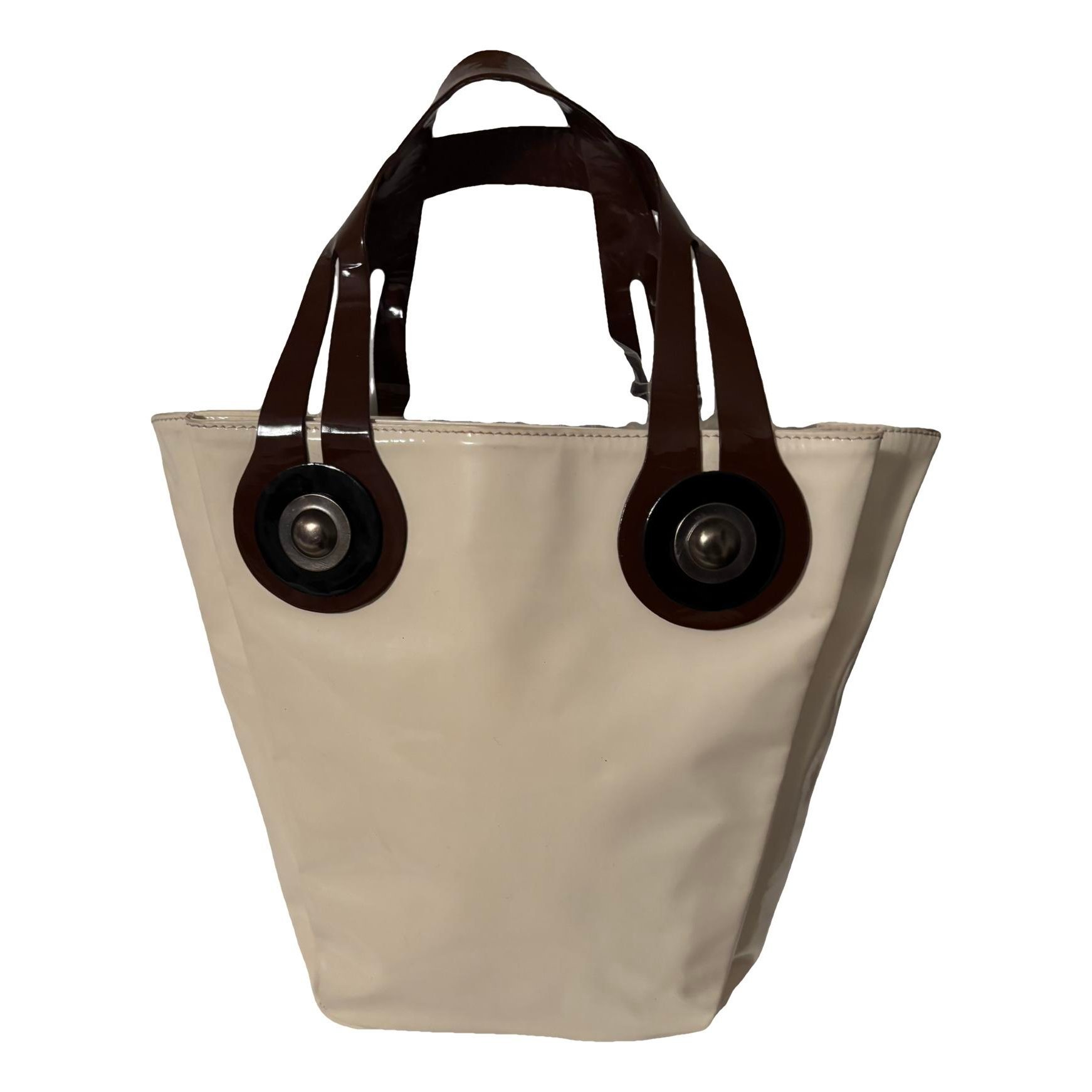 Patent leather handbag