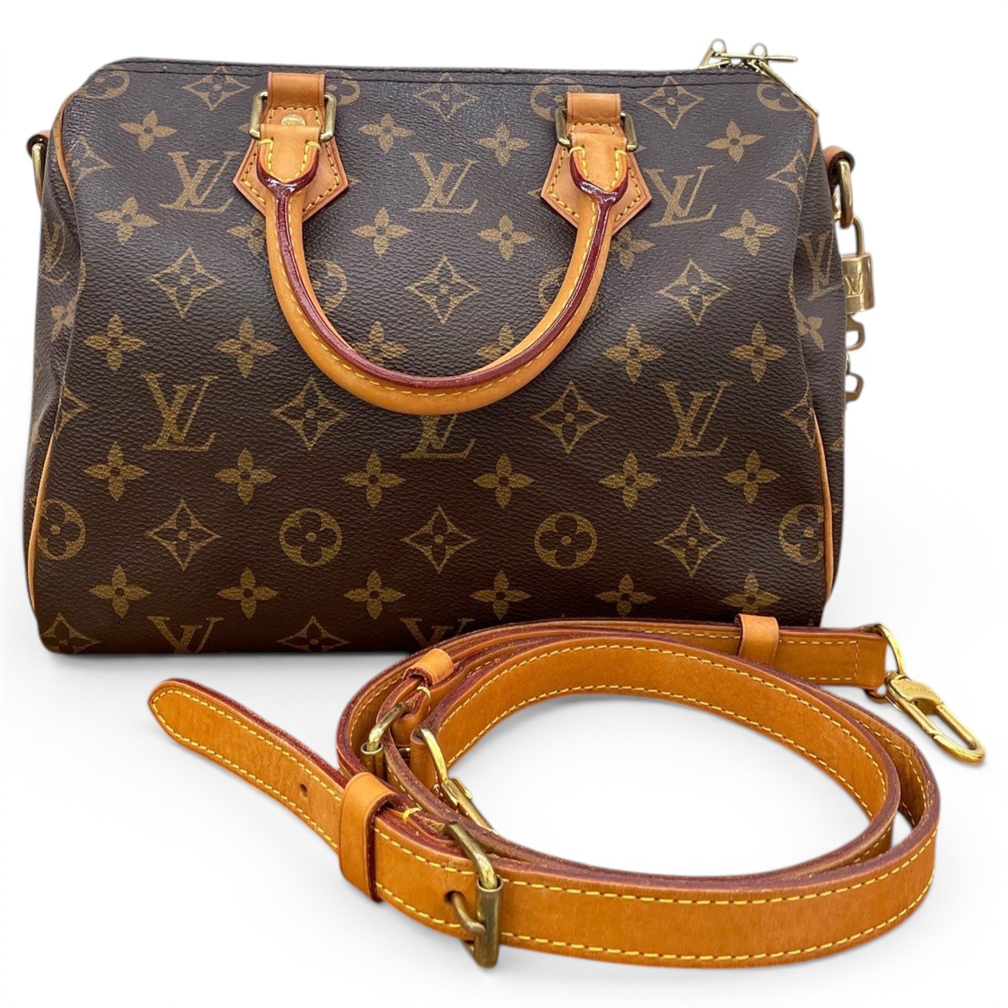 Speedy leather handbag