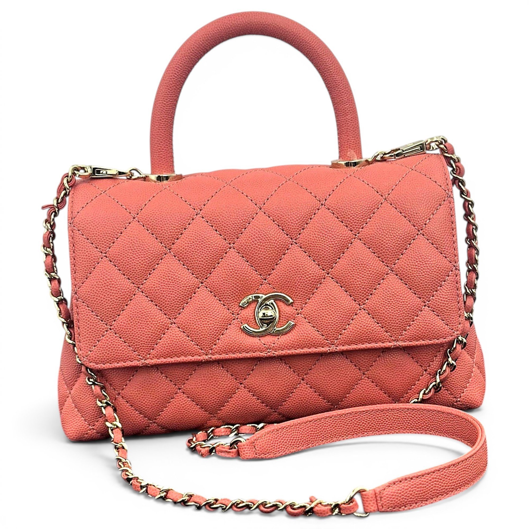 Coco Handle leather handbag
