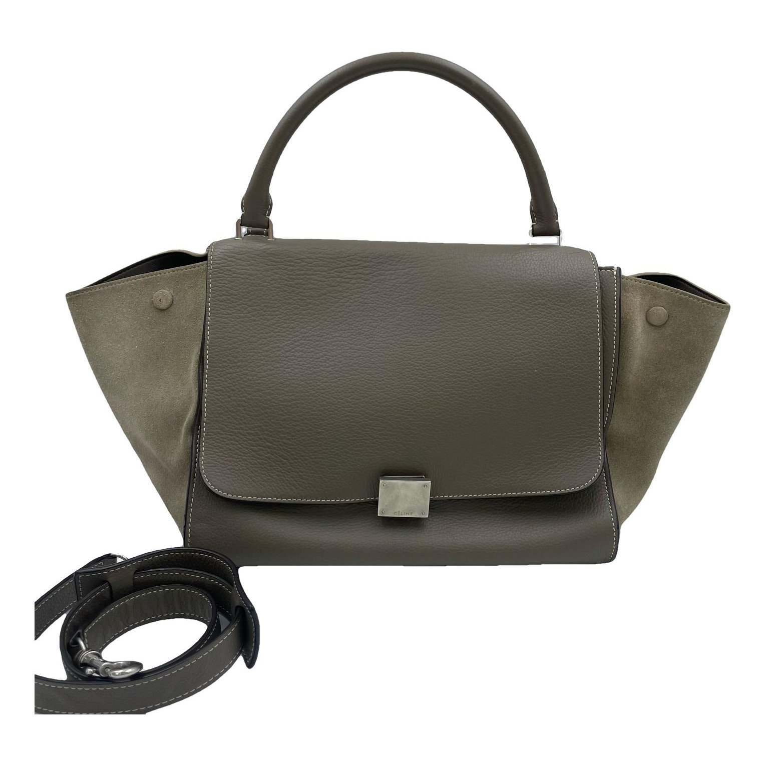 Trapèze vegan leather handbag