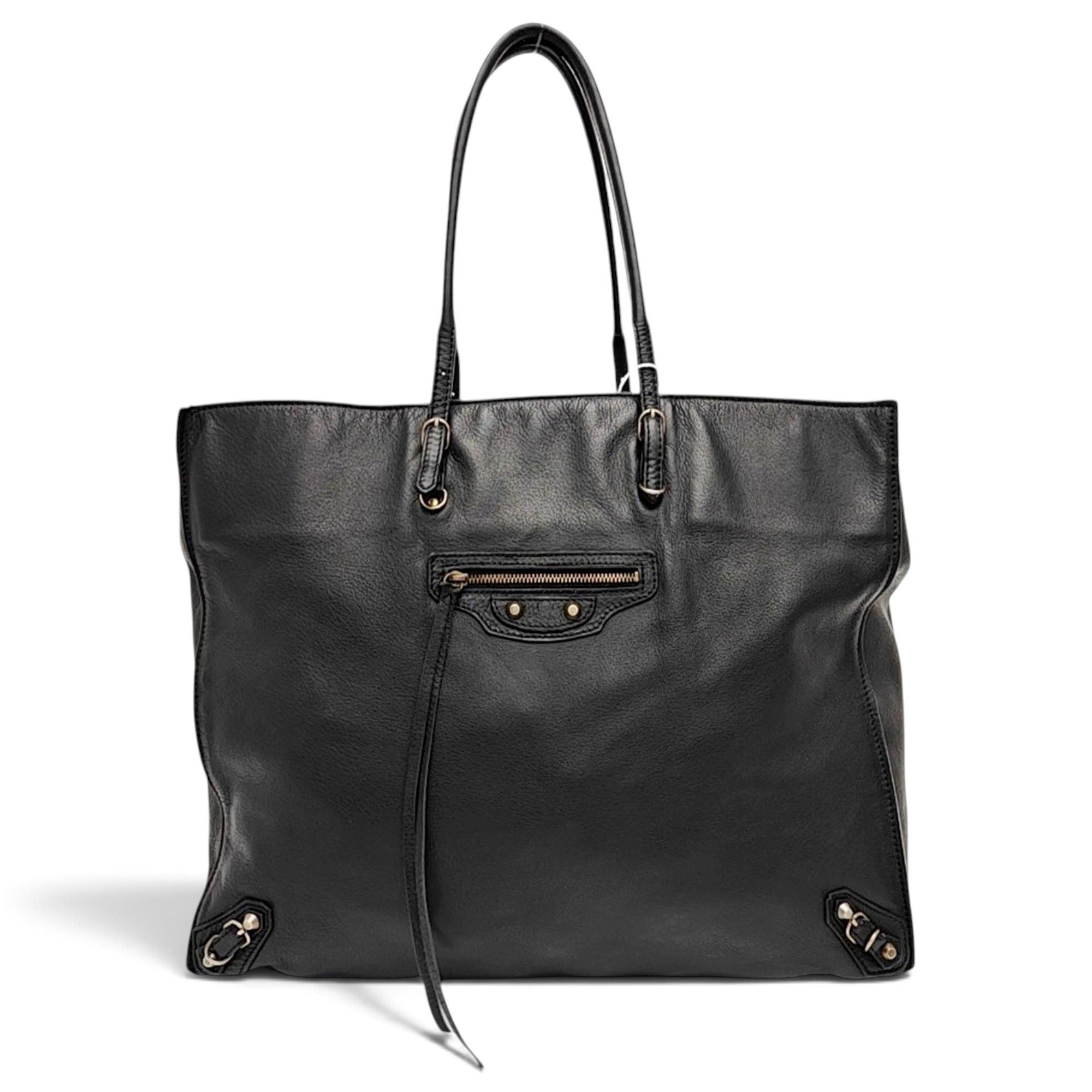 Papier leather handbag