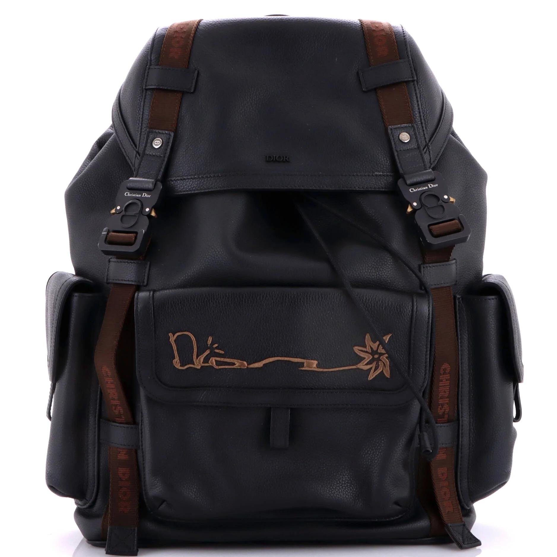 Leather backpack