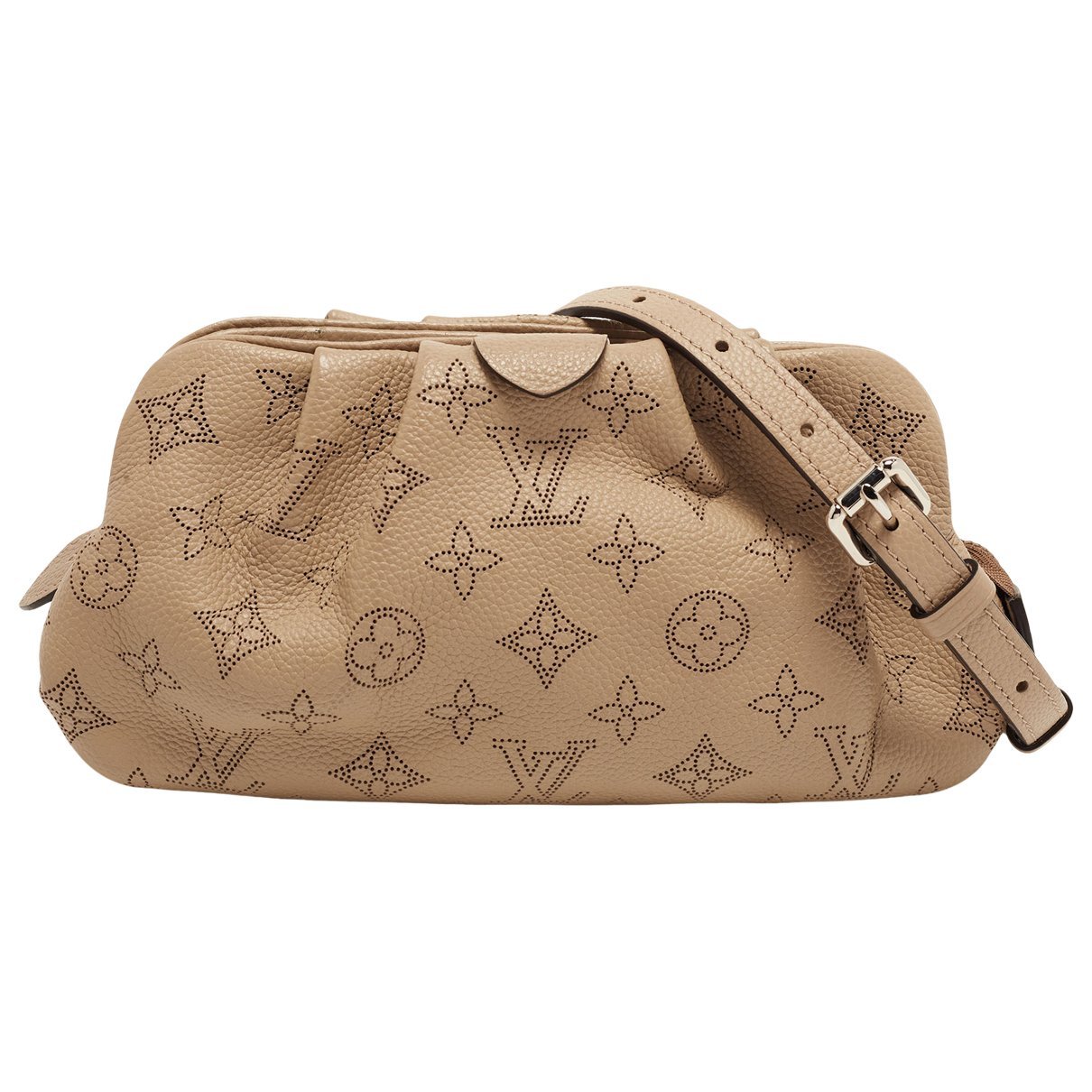 Leather clutch bag