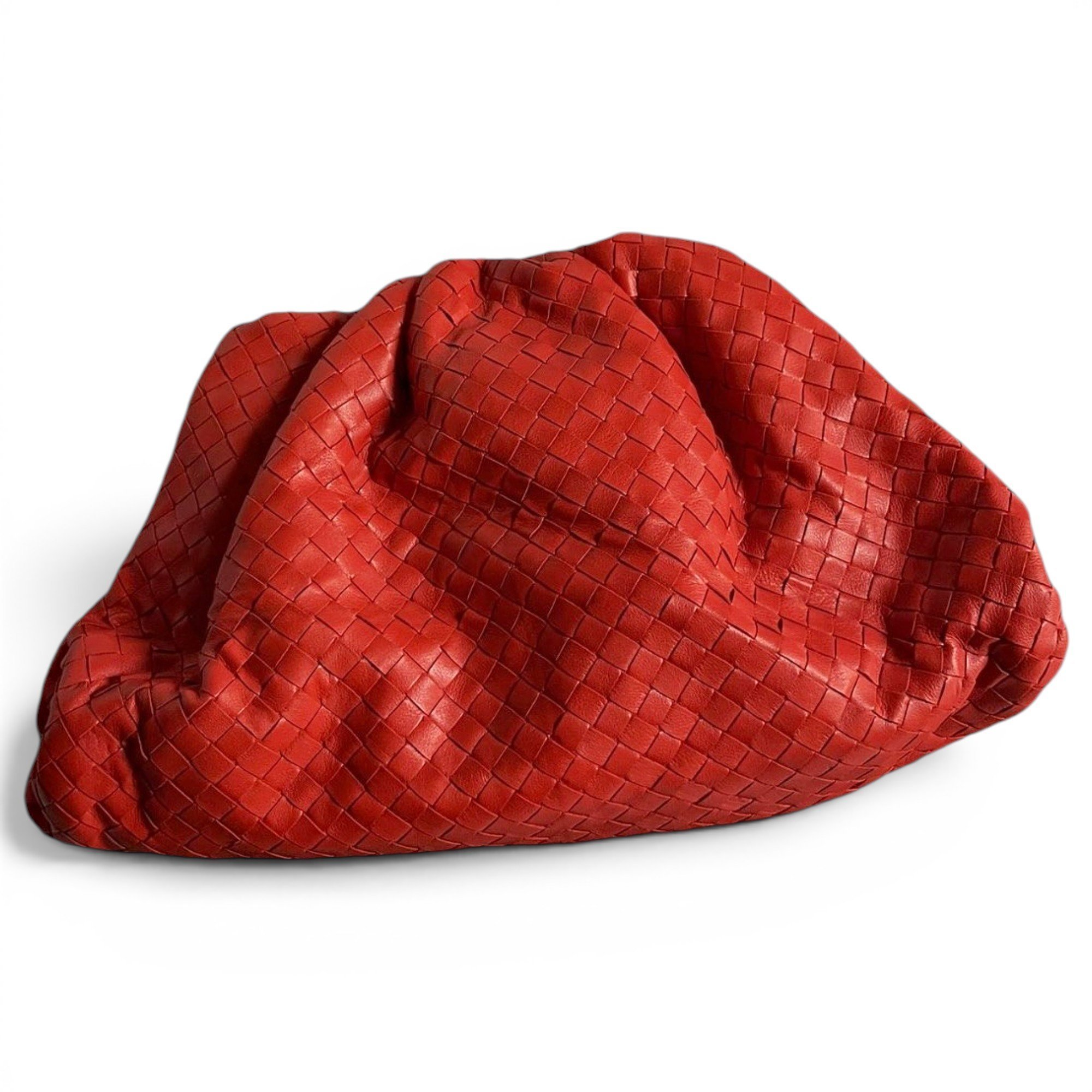 Pouch leather clutch bag
